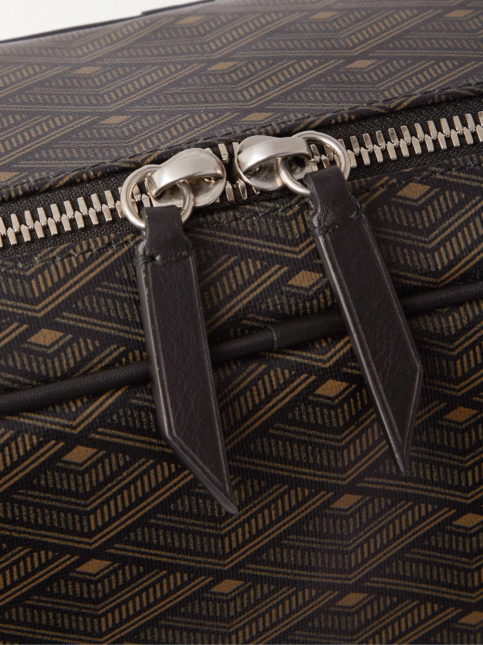 MÉTIER Medium Leather-Trimmed Printed Canvas Clothing Pouch