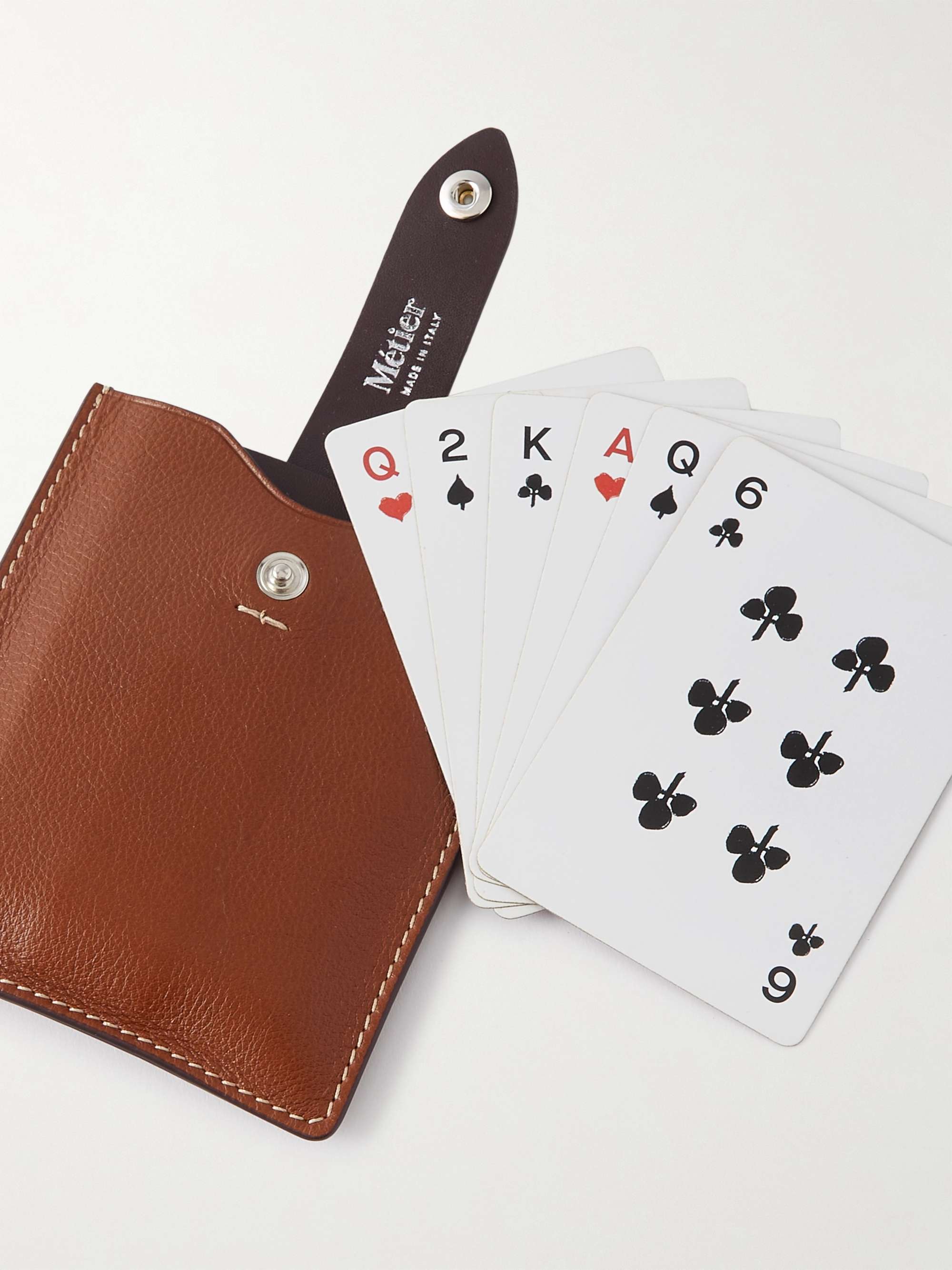 Playing Cards With Leather Case