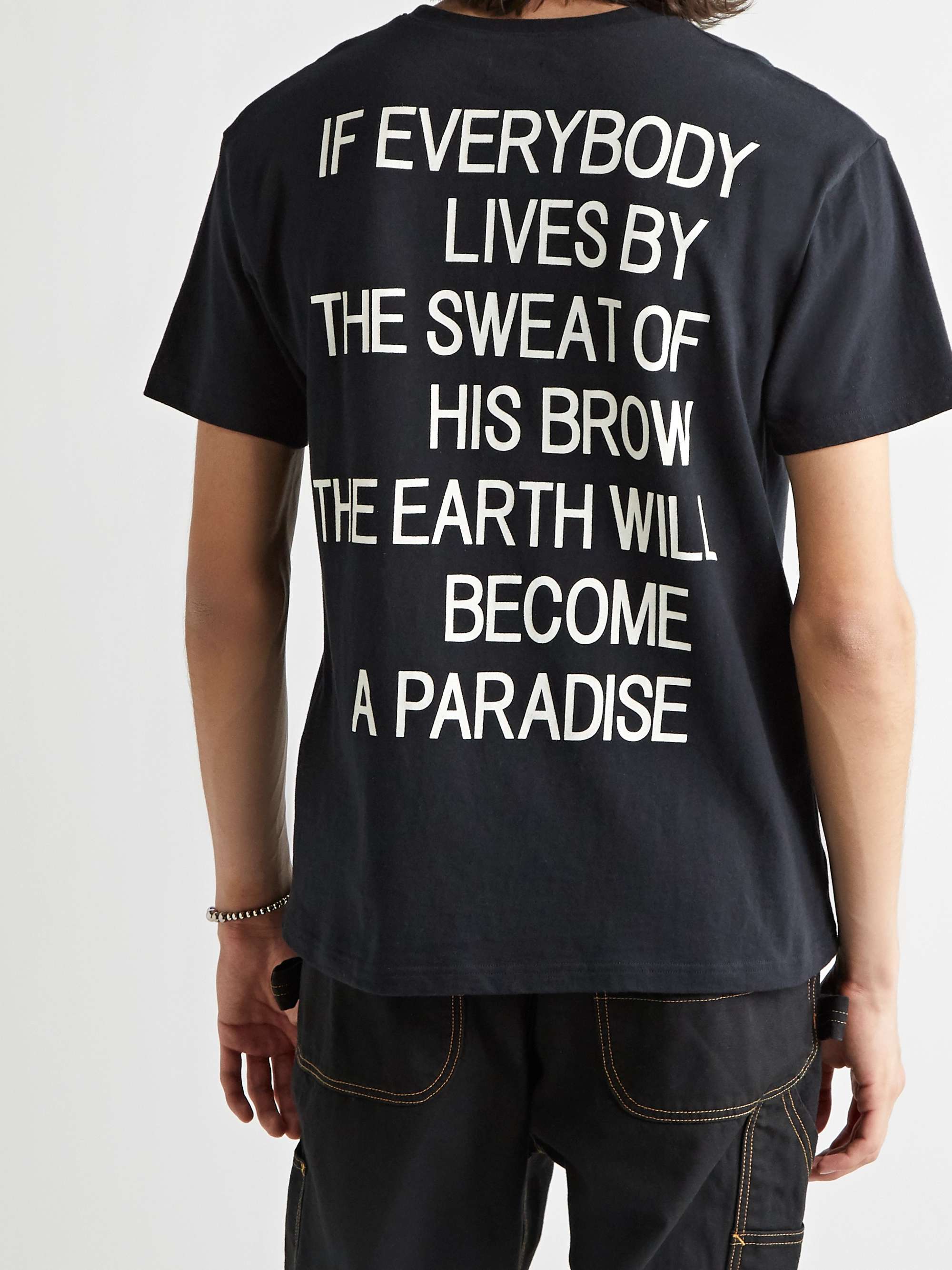 KAPITAL Printed Cotton-Jersey T-Shirt