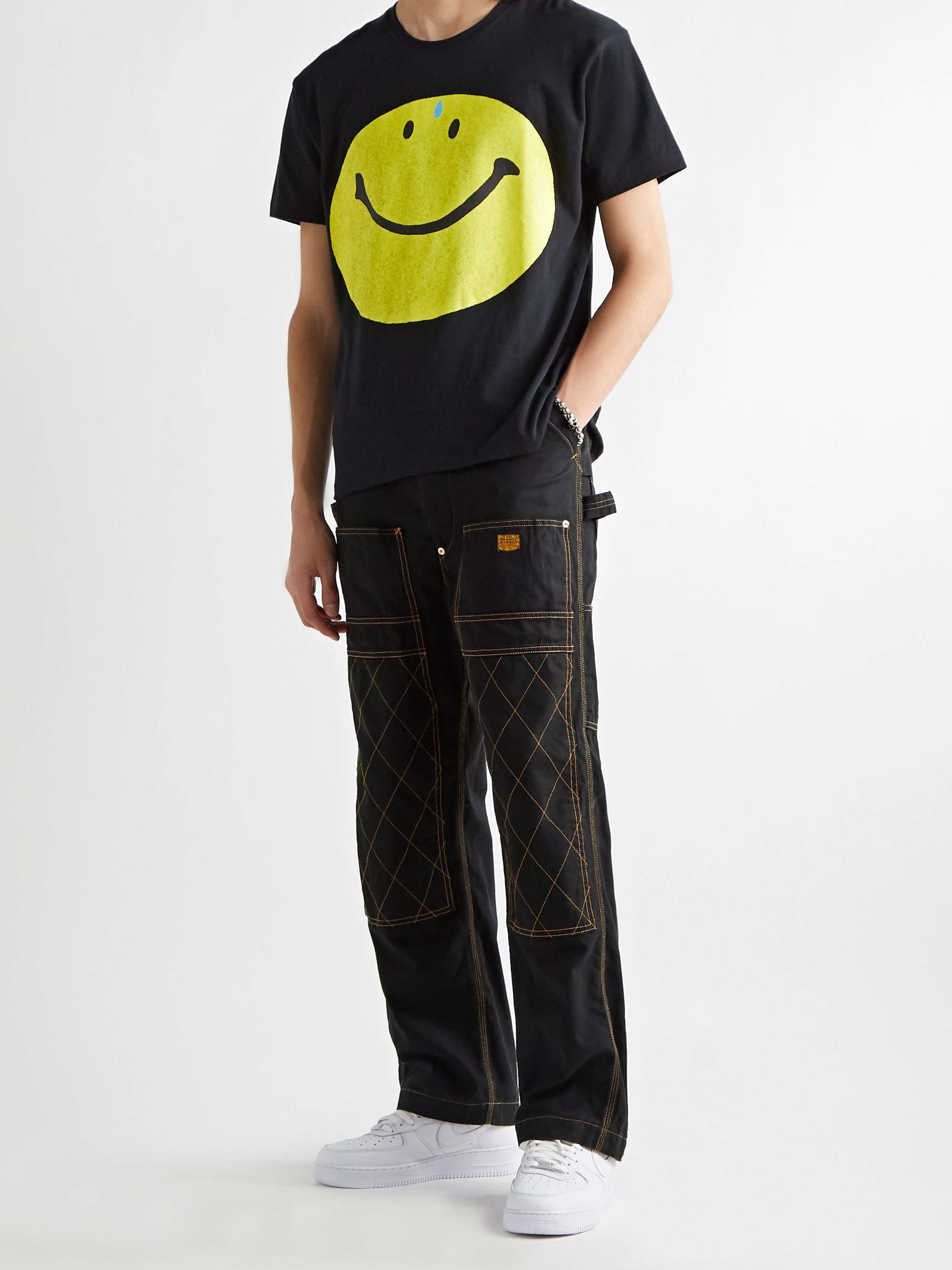 KAPITAL Printed Cotton-Jersey T-Shirt