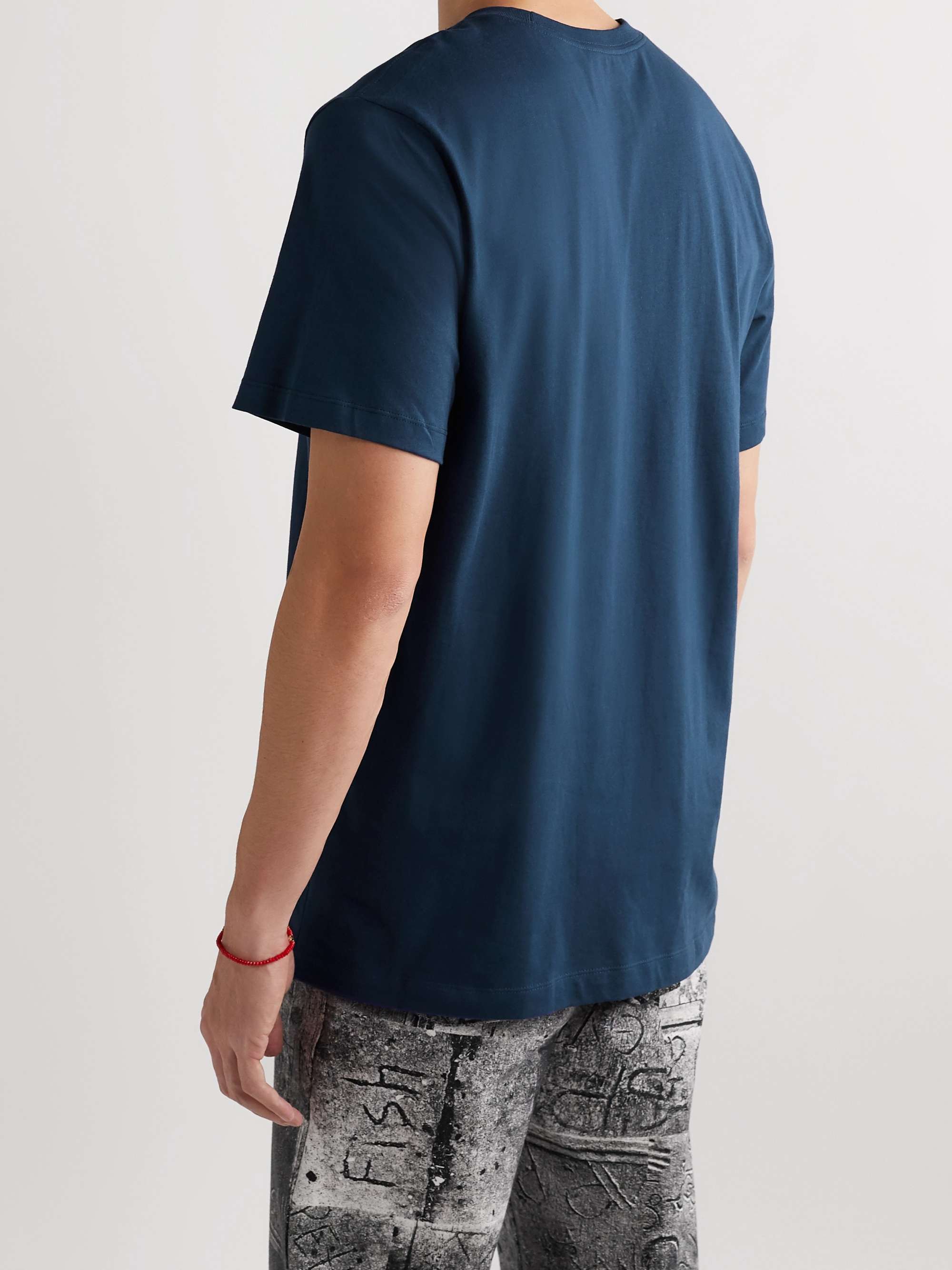 NIKE Sportswear Club Logo-Embroidered Cotton-Jersey T-Shirt