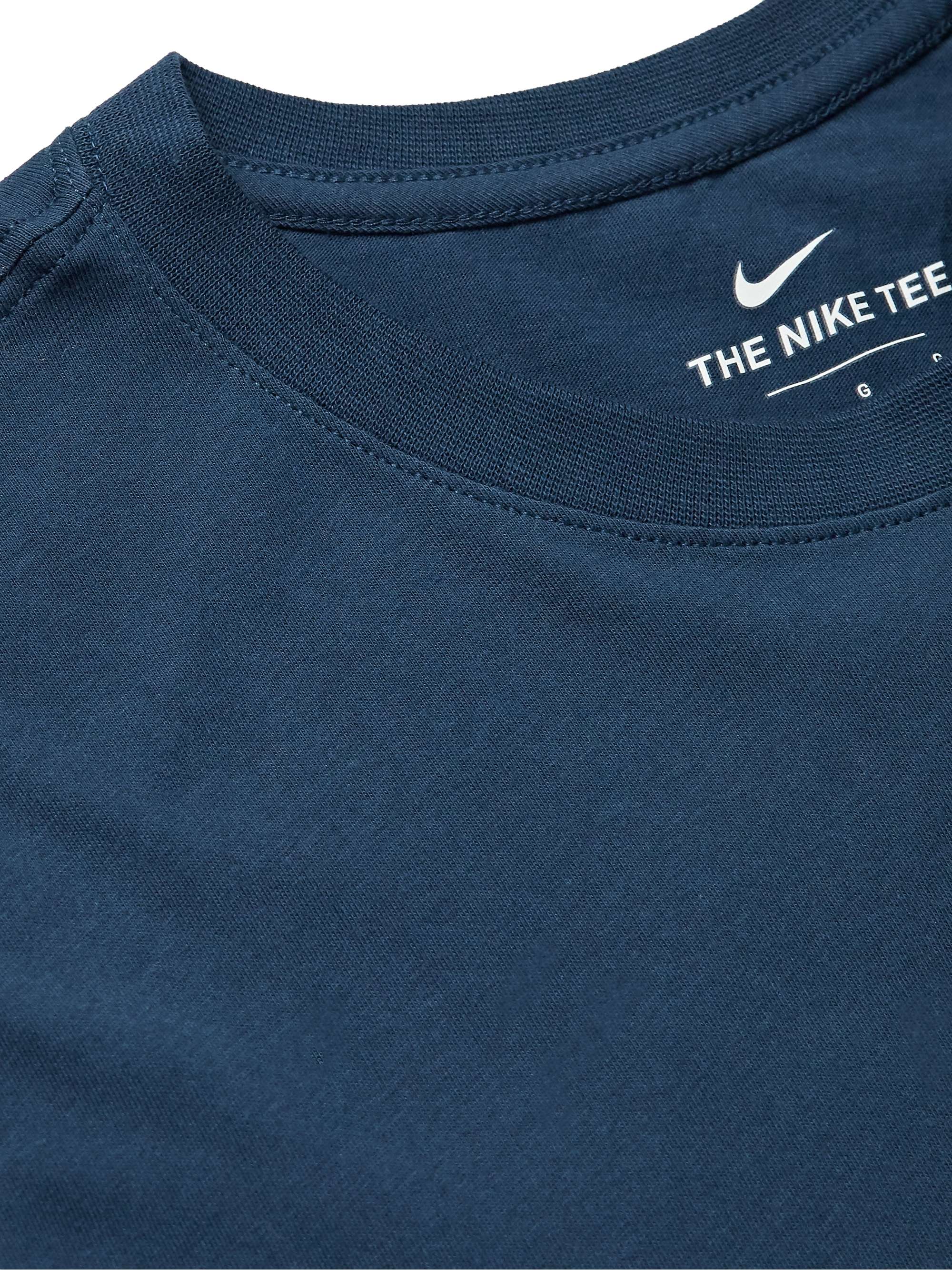 NIKE Sportswear Club Logo-Embroidered Cotton-Jersey T-Shirt