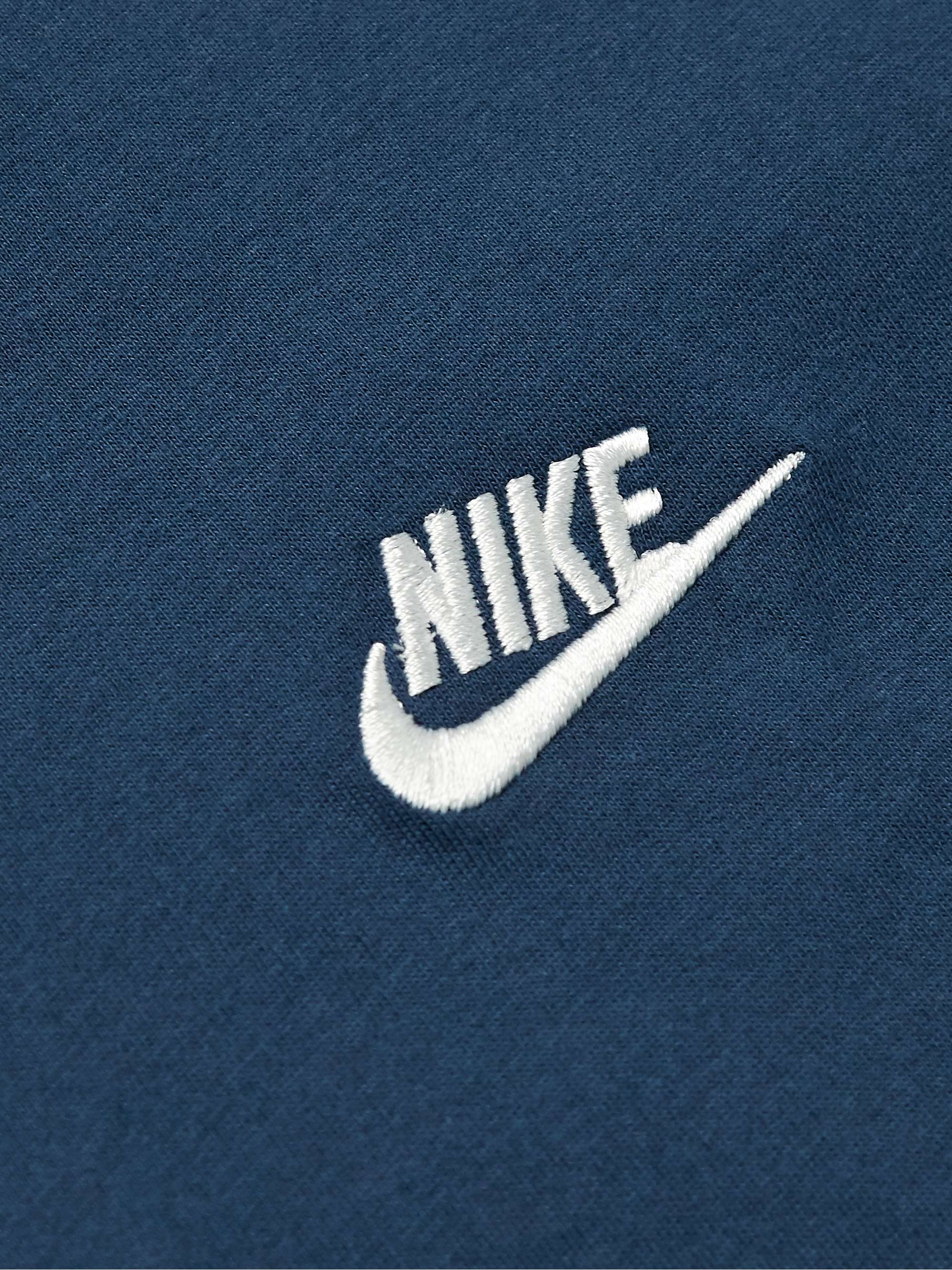 NIKE Sportswear Club Logo-Embroidered Cotton-Jersey T-Shirt