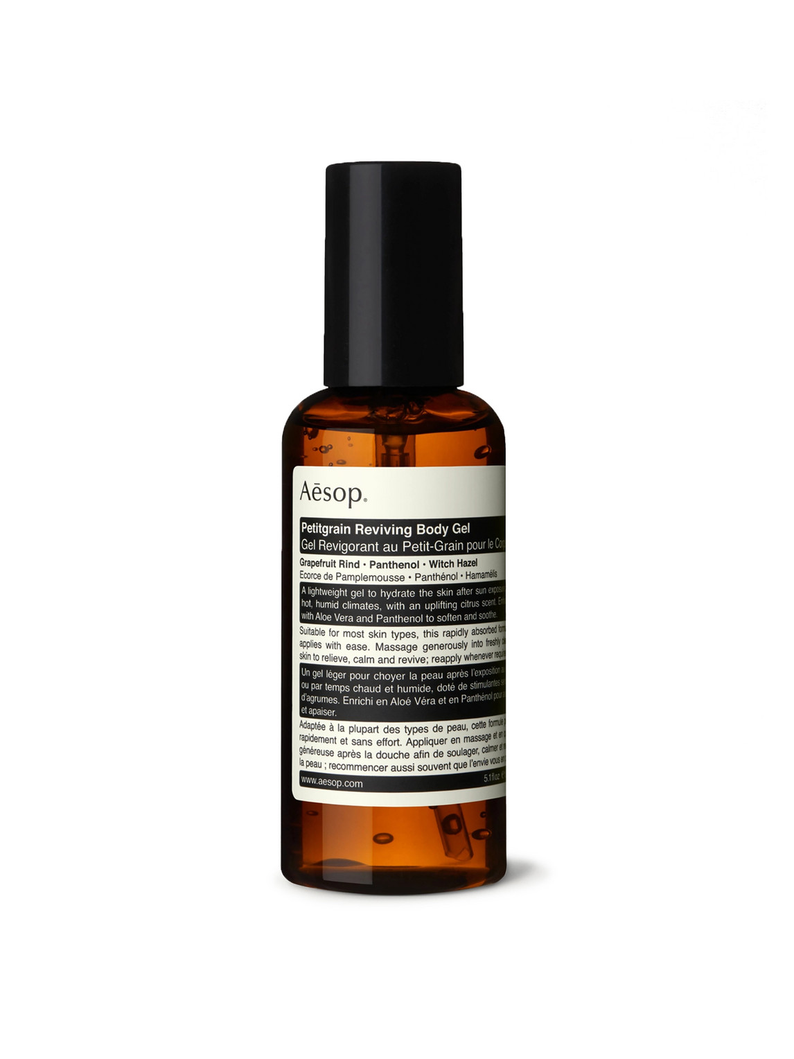 Shop Aesop Petitgrain Reviving Body Gel, 150ml In Colorless