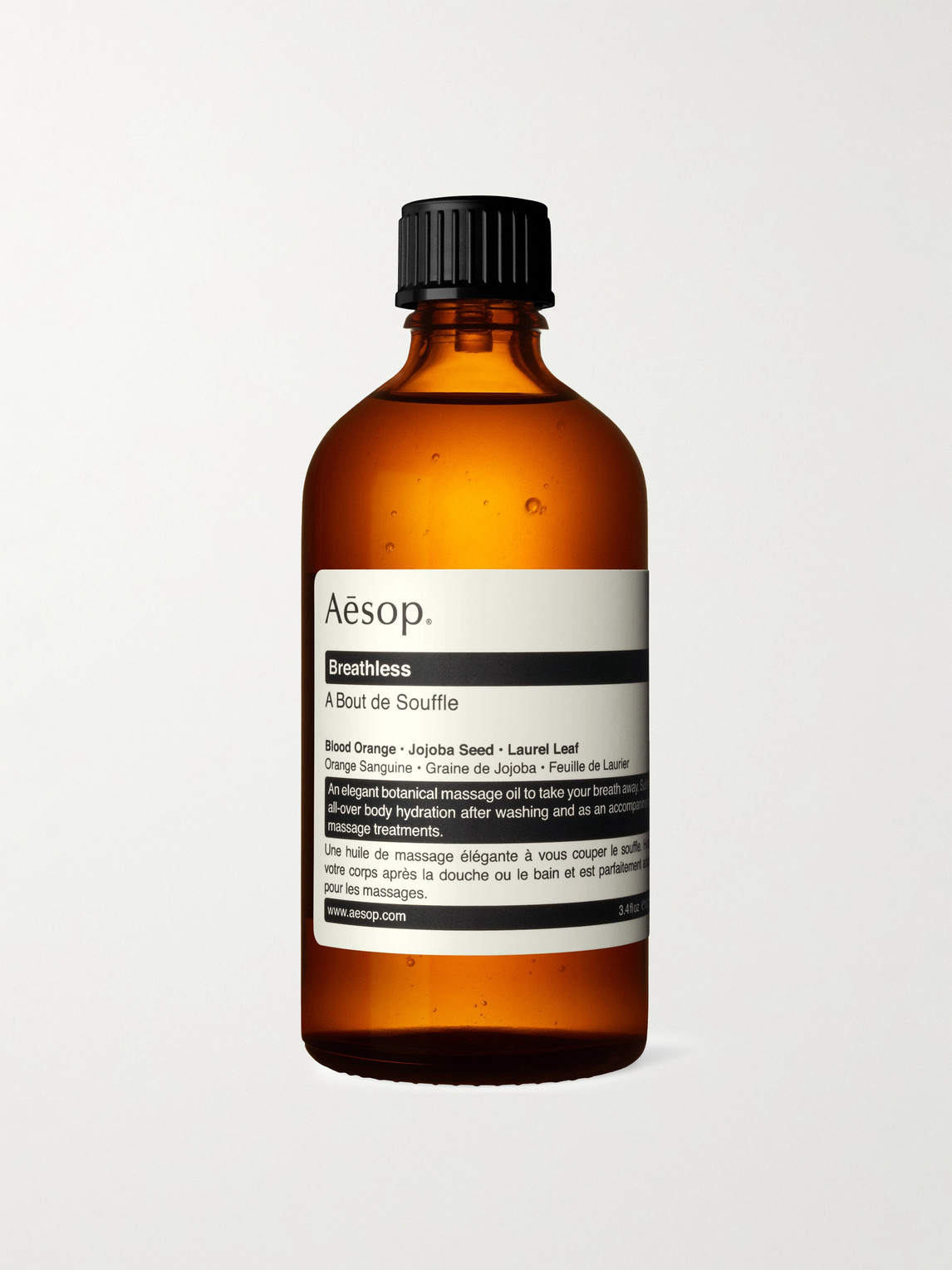 Shop Aesop Breathless Body Oil, 100ml In Colorless