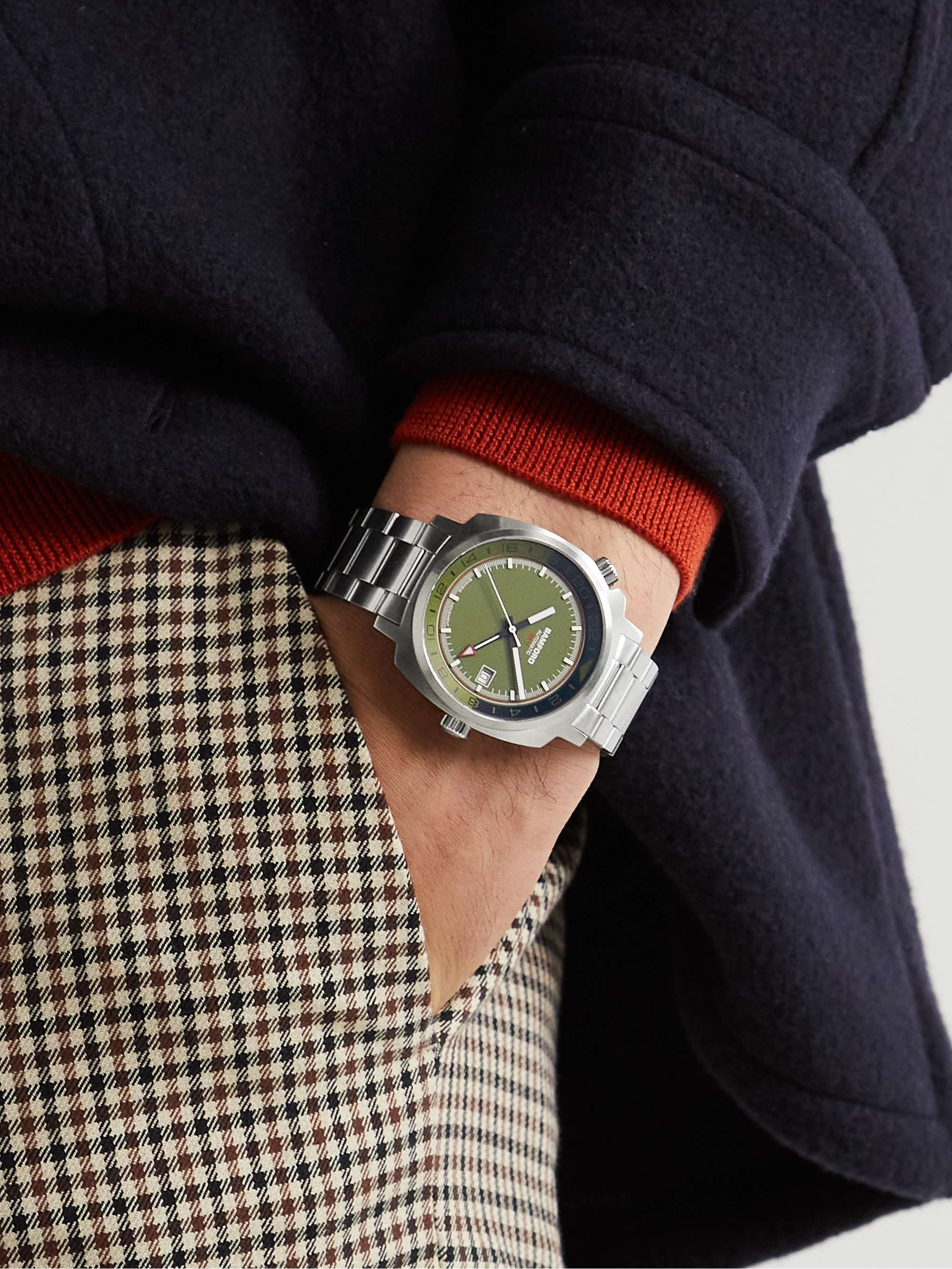 BAMFORD WATCH DEPARTMENT GMT Automatic 40mm Stainless Steel Watch