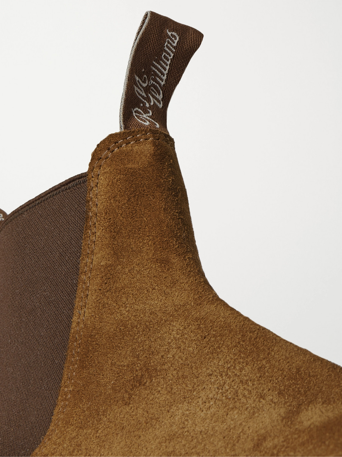 Shop R.m.williams Comfort Craftsman Suede Chelsea Boots In Brown