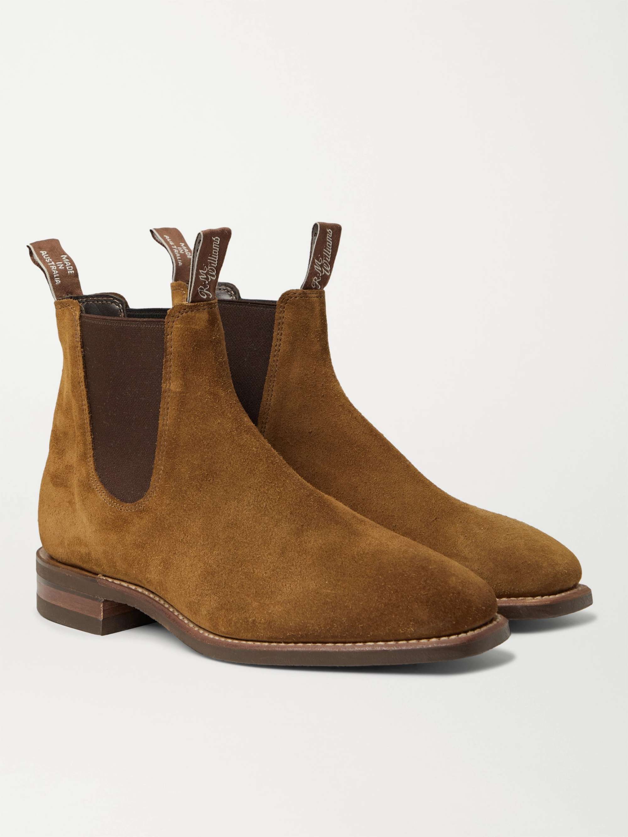 R.M.WILLIAMS Comfort Craftsman Suede Chelsea Boots for Men