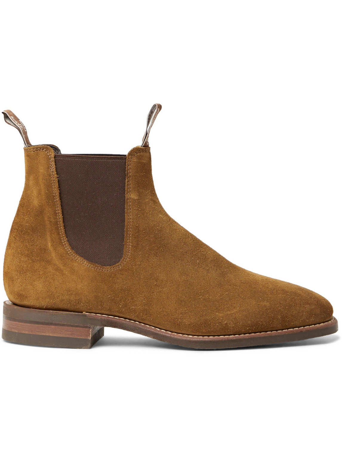 R.m.williams Comfort Craftsman Suede Chelsea Boots In Brown