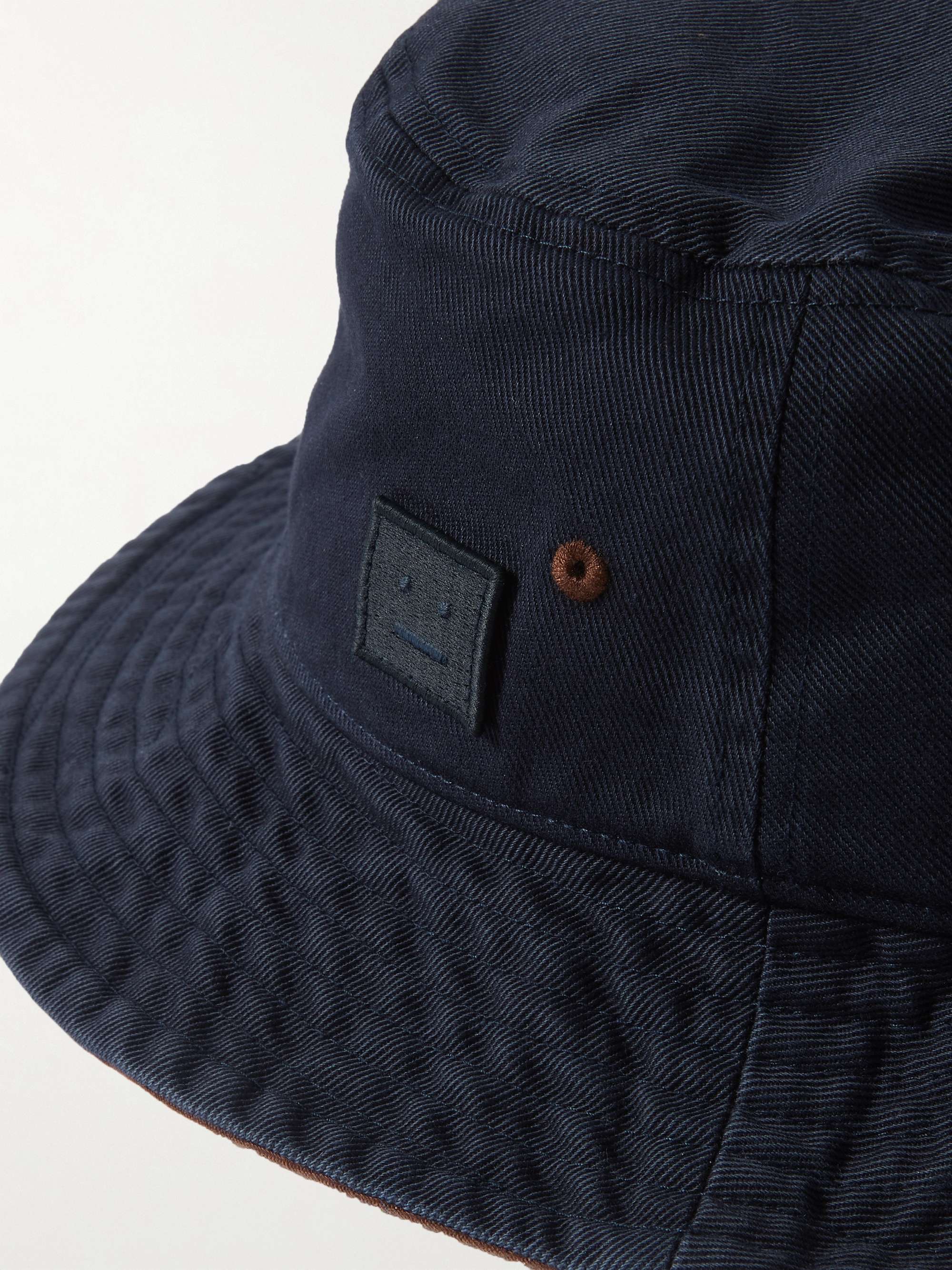 ACNE STUDIOS Logo-Appliquéd Cotton-Twill Bucket Hat