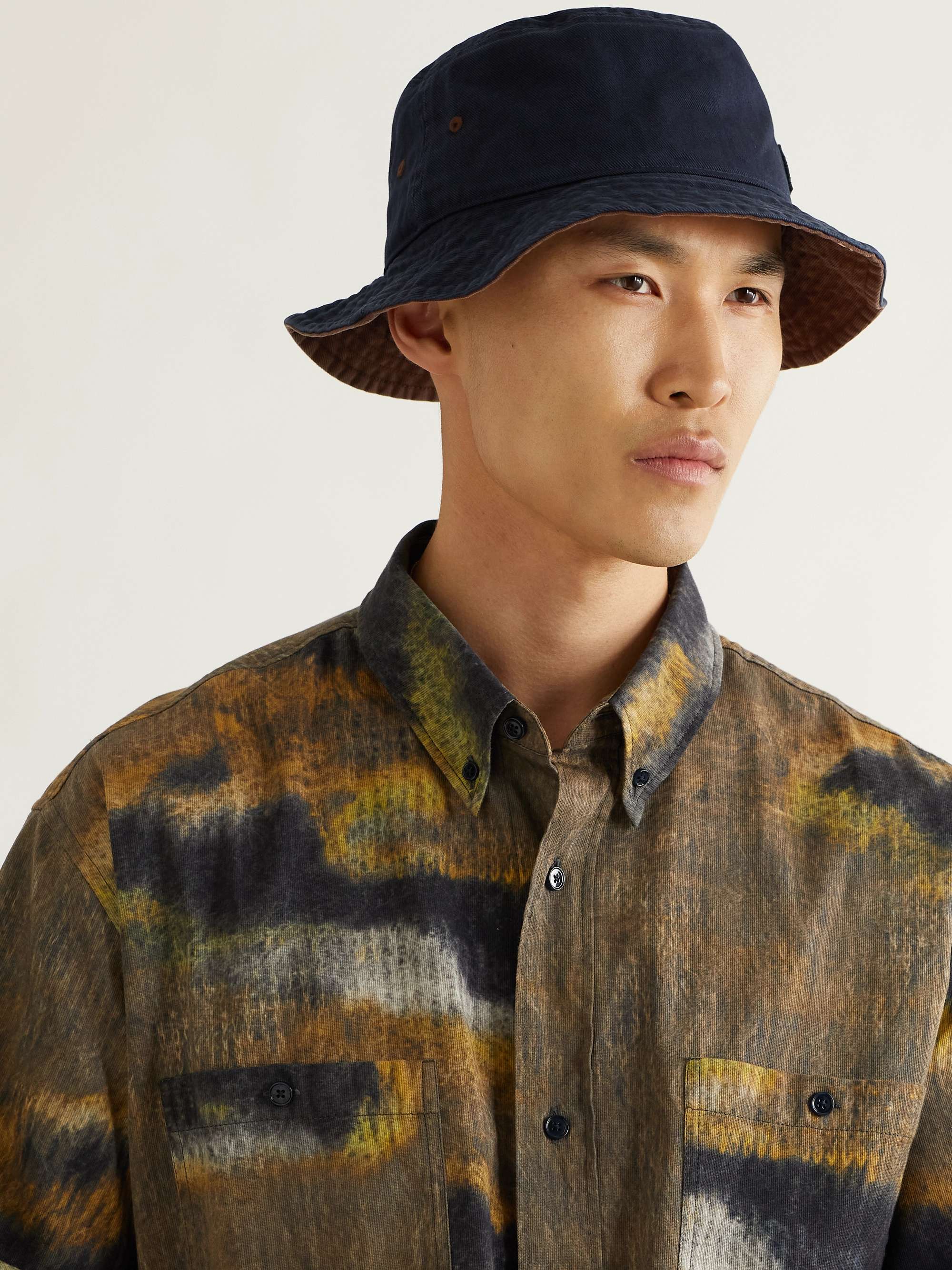 ACNE STUDIOS Logo-Appliquéd Cotton-Twill Bucket Hat