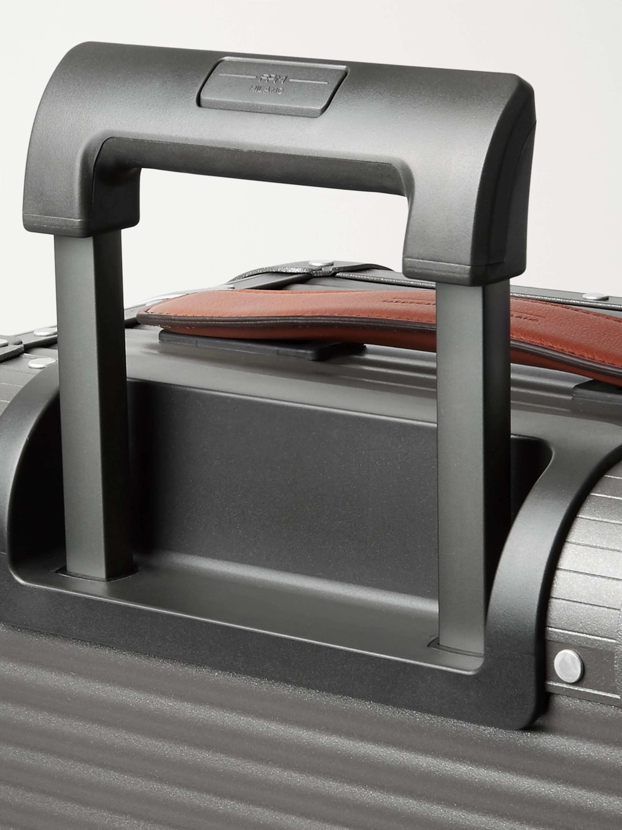 FPM MILANO Spinner 53cm Leather-Trimmed Aluminium Carry-On Suitcase