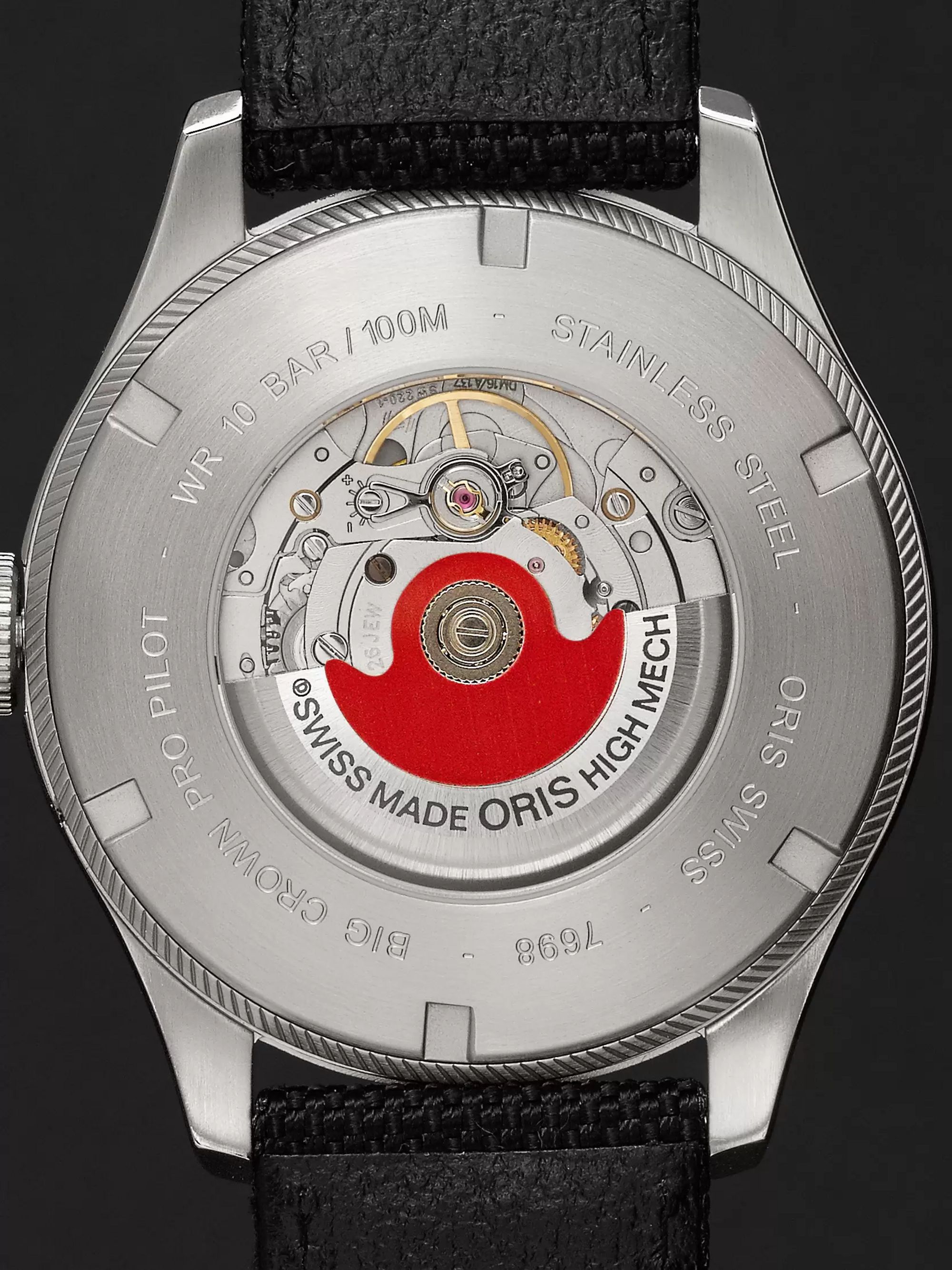 ORIS Big Crown ProPilot Day-Date 45mm Stainless Steel and Canvas Watch, Ref. No. 752 7698 4164FC