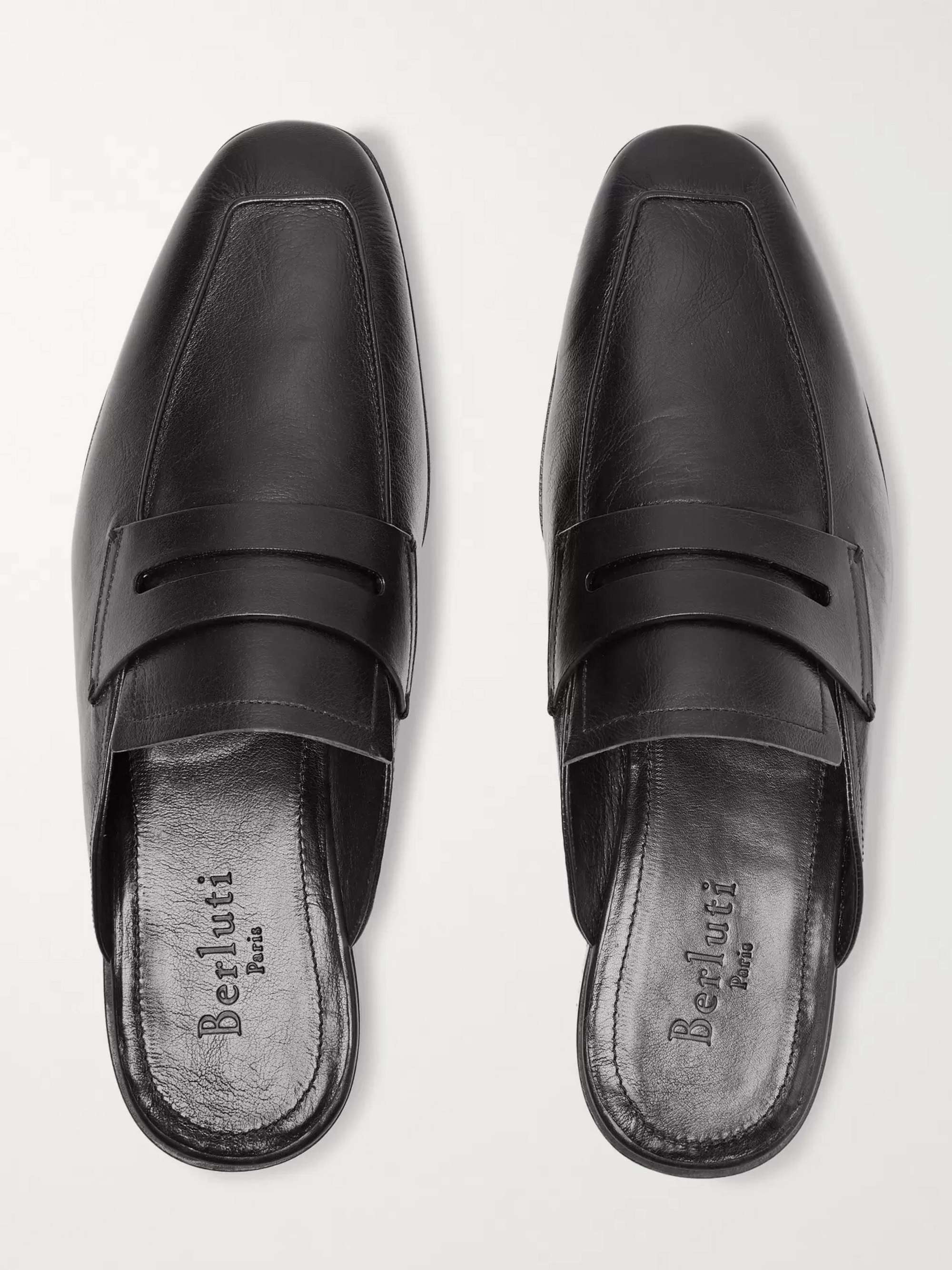 Berluti lorenzo leather loafers hot sale