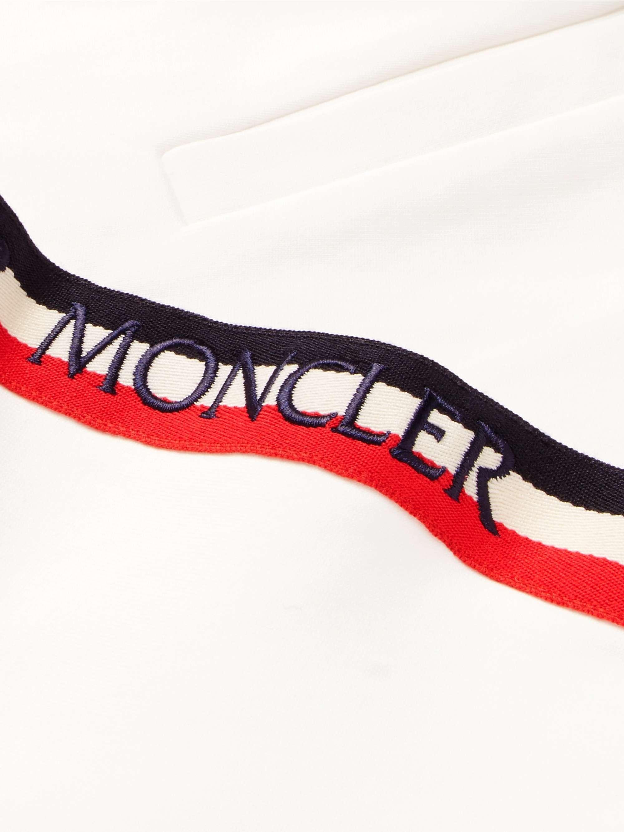 MONCLER Grosgrain-Trimmed Jersey Jacket