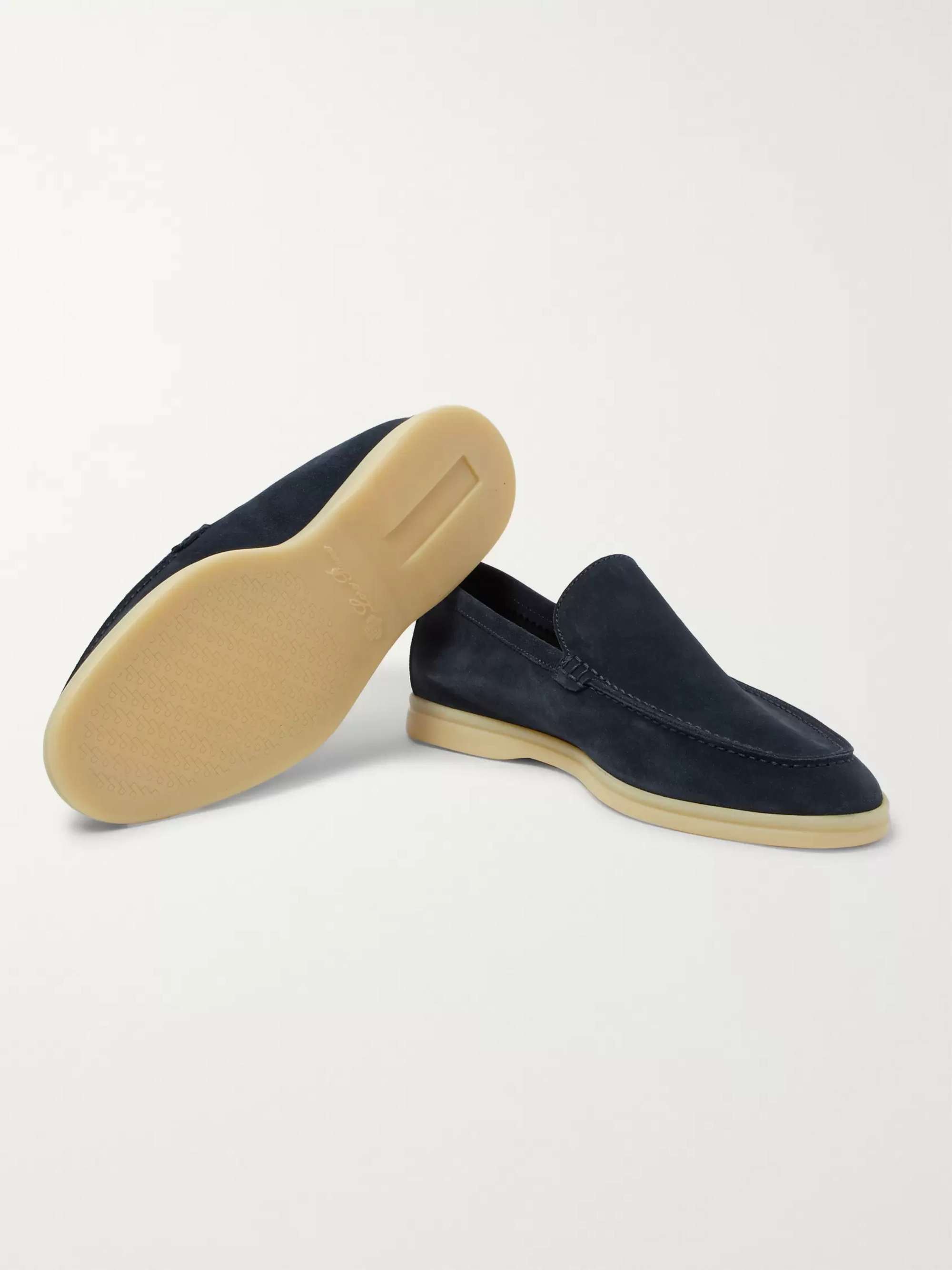 LORO PIANA Summer Walk Suede Loafers