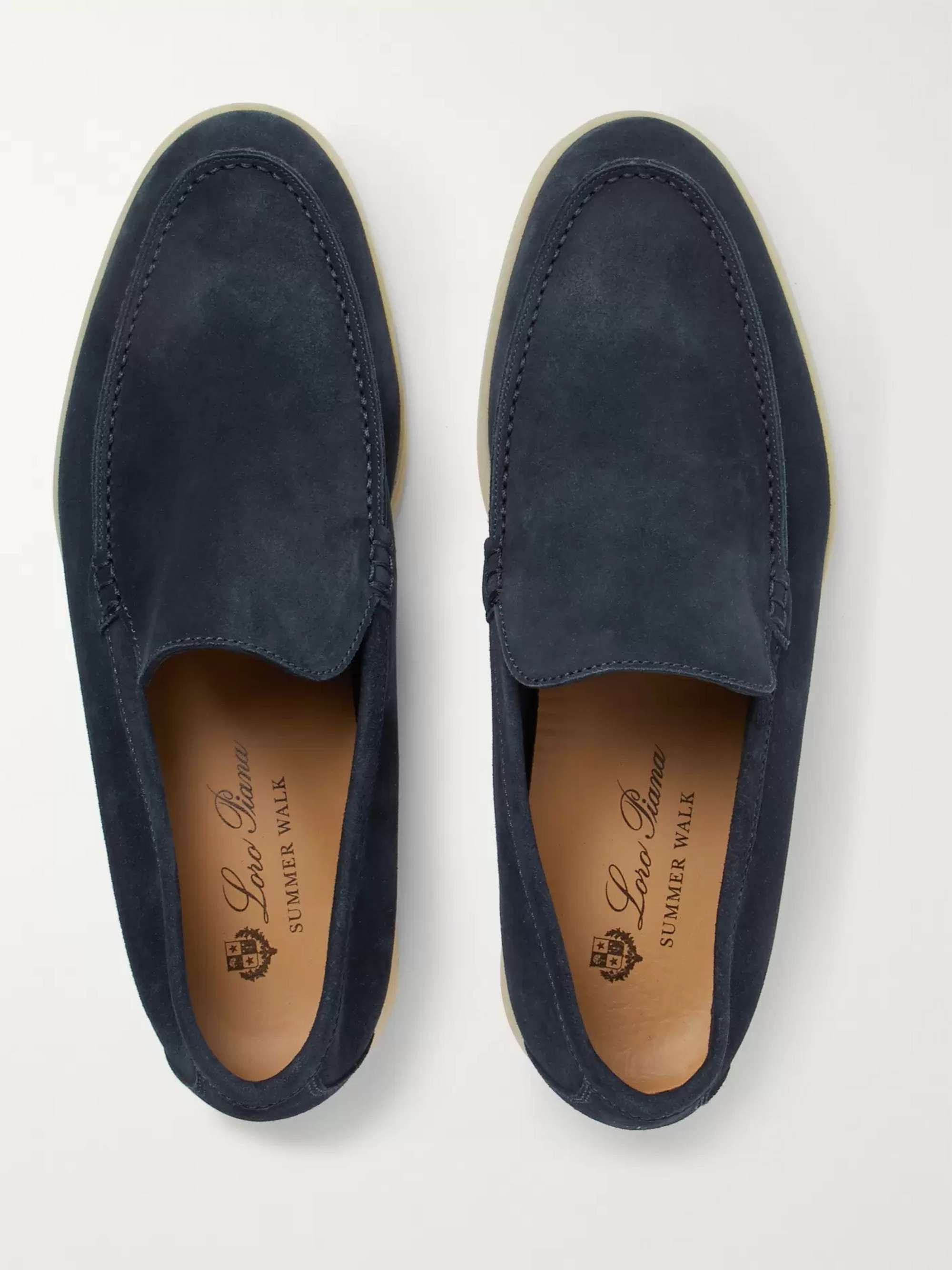 LORO PIANA Summer Walk Suede Loafers