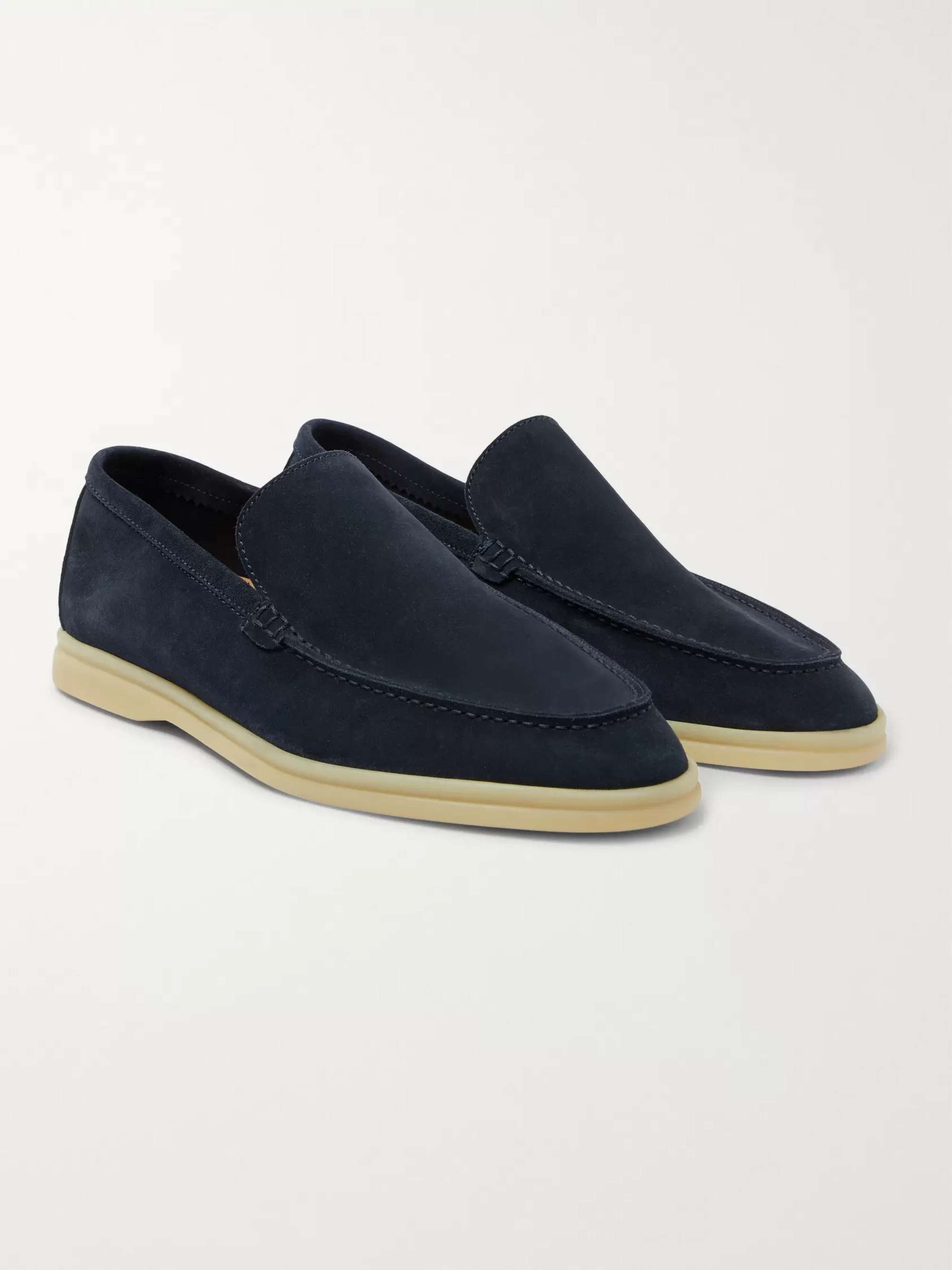 LORO PIANA Summer Walk Suede Loafers