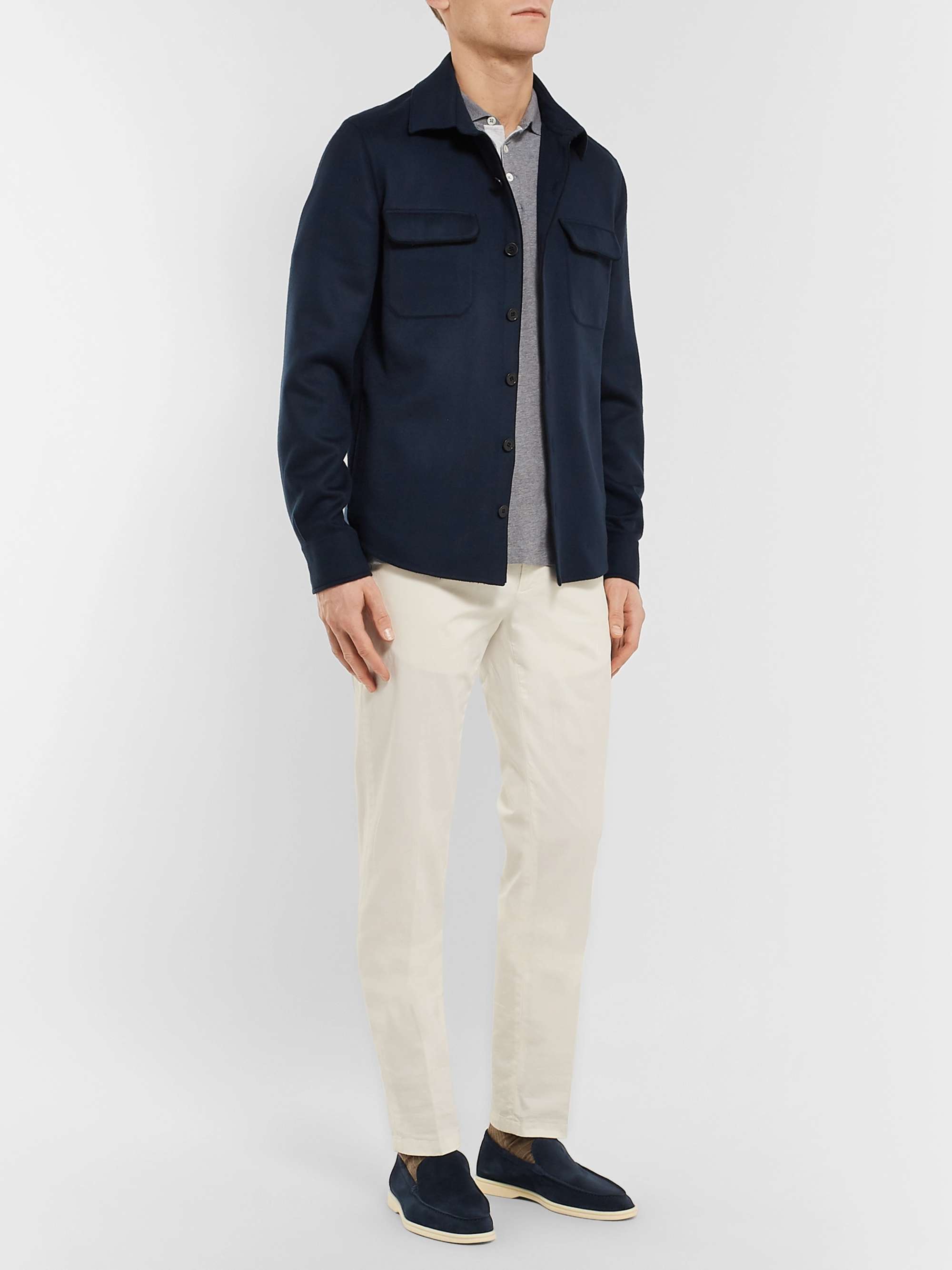 LORO PIANA Summer Walk Suede Loafers