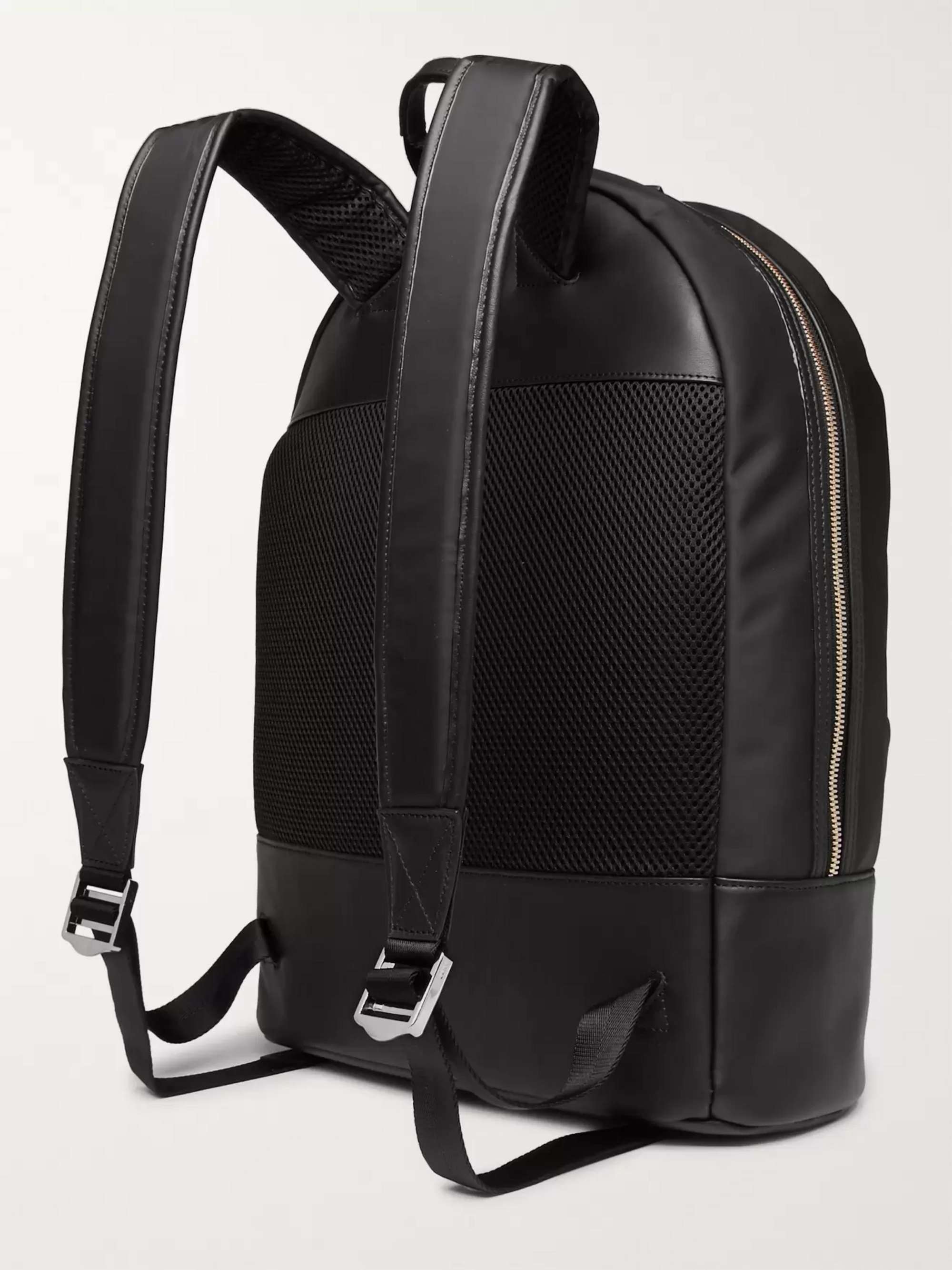 WANT LES ESSENTIELS Kastrup Leather-Trimmed Shell Backpack