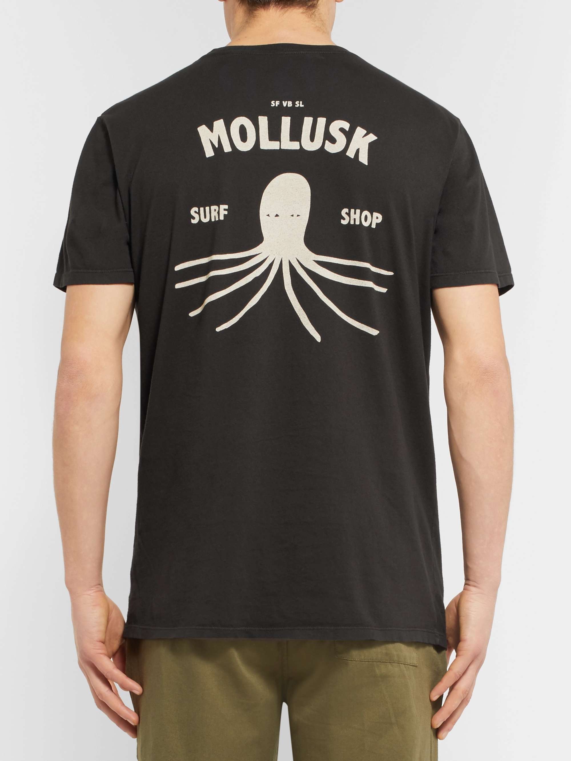 MOLLUSK Printed Cotton-Jersey T-Shirt