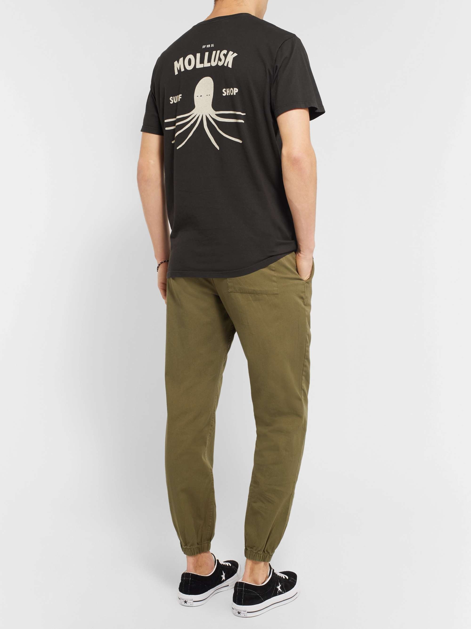 MOLLUSK Printed Cotton-Jersey T-Shirt