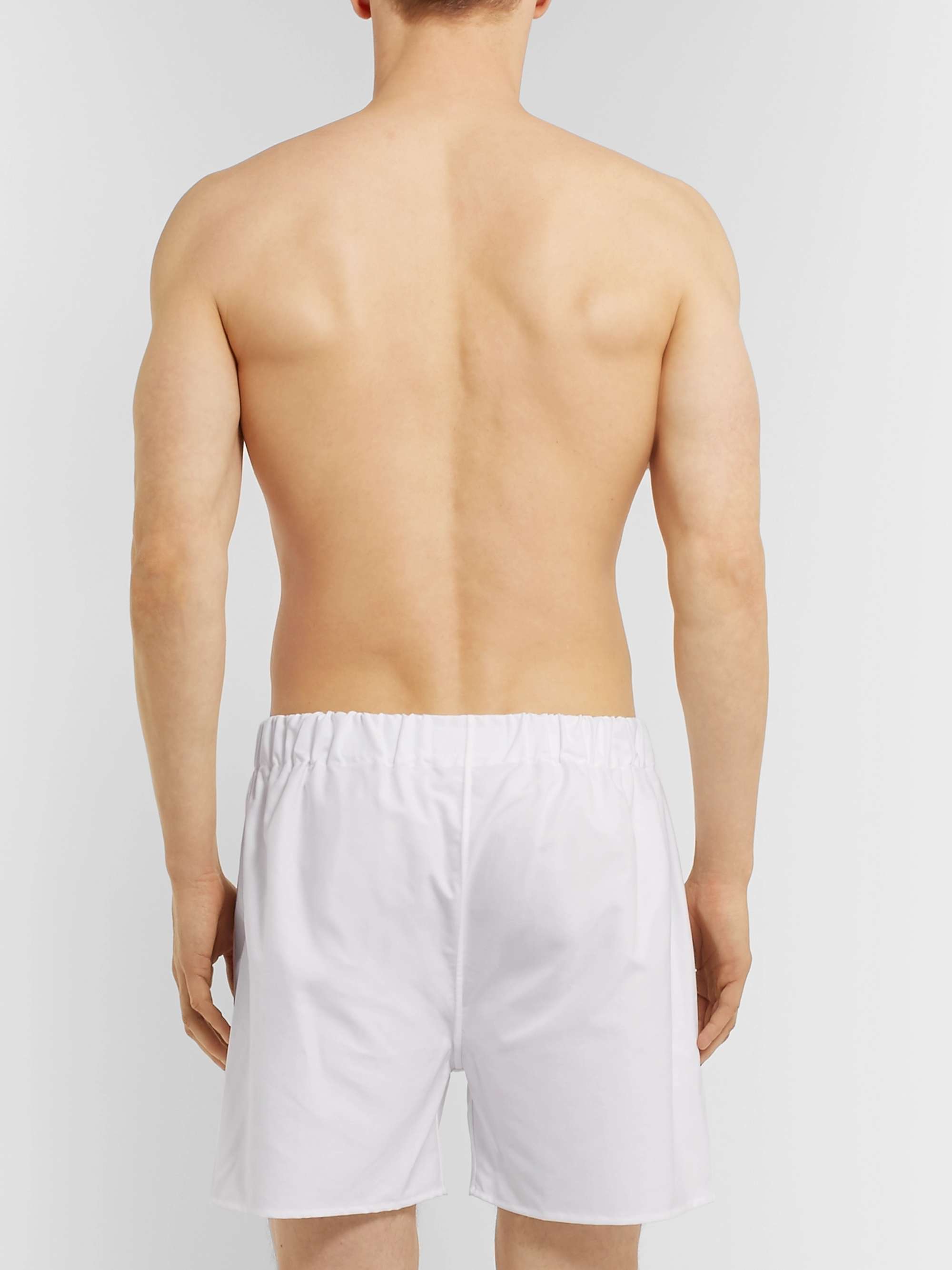 EMMA WILLIS Cotton Oxford Boxer Shorts