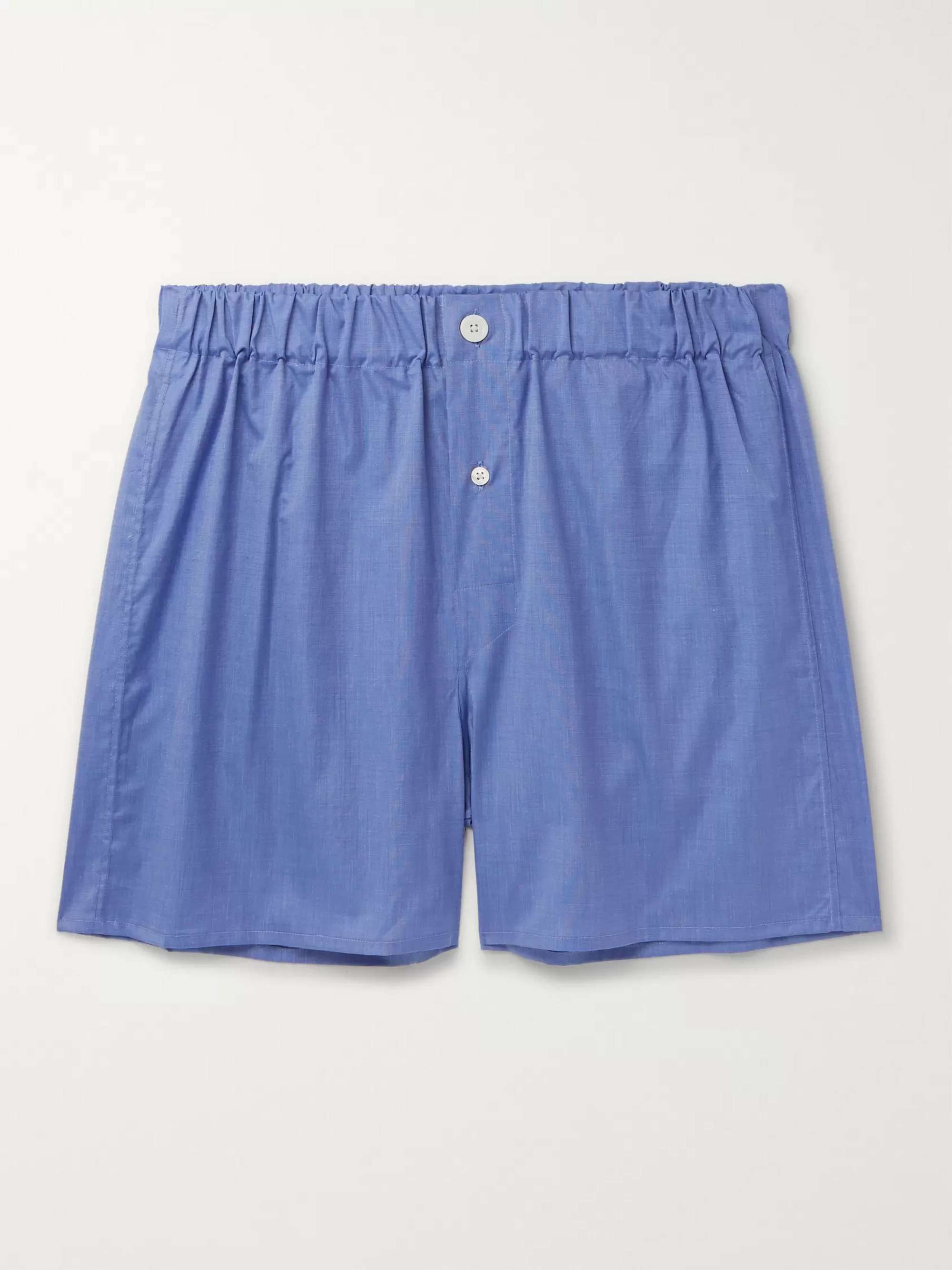 EMMA WILLIS End-on-End Cotton Boxer Shorts for Men