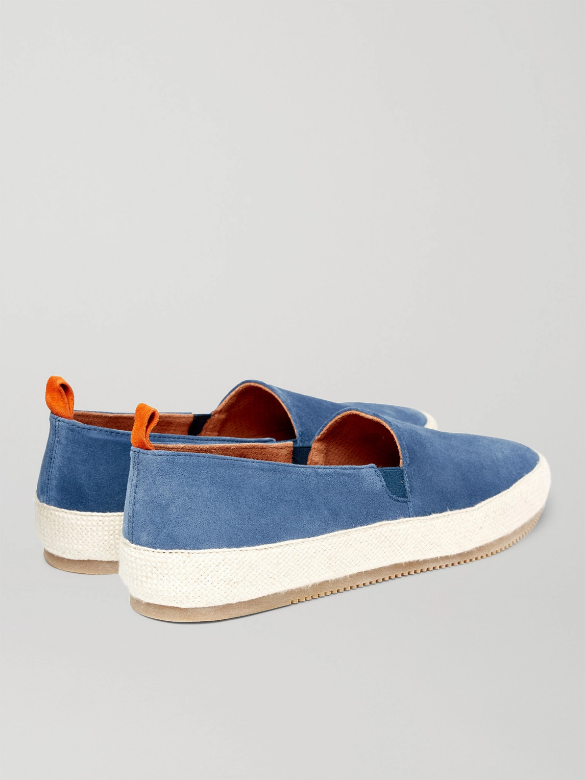 Shop Mulo Suede Espadrilles In Blue