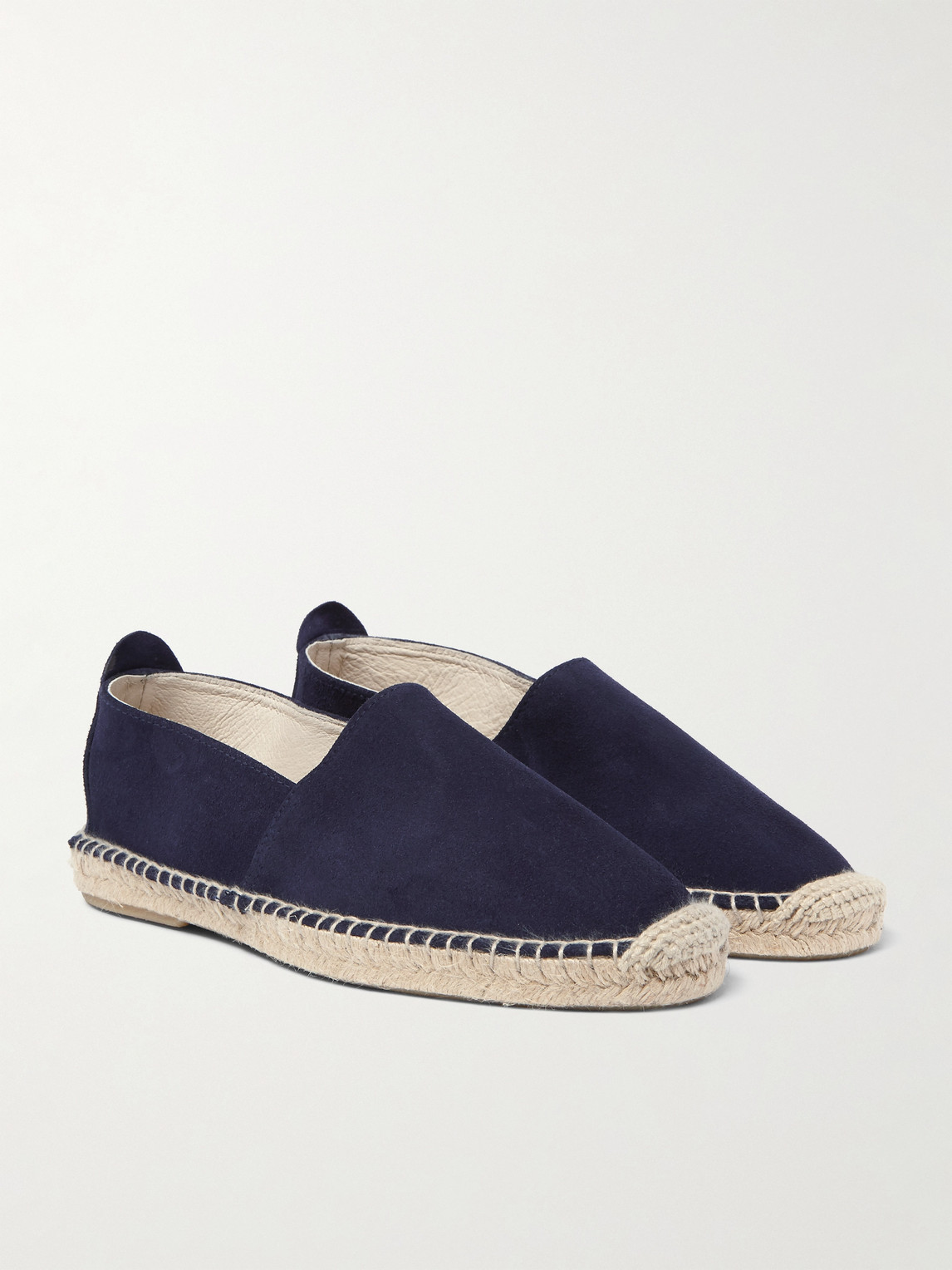 Shop Anderson & Sheppard Suede Espadrilles In Blue