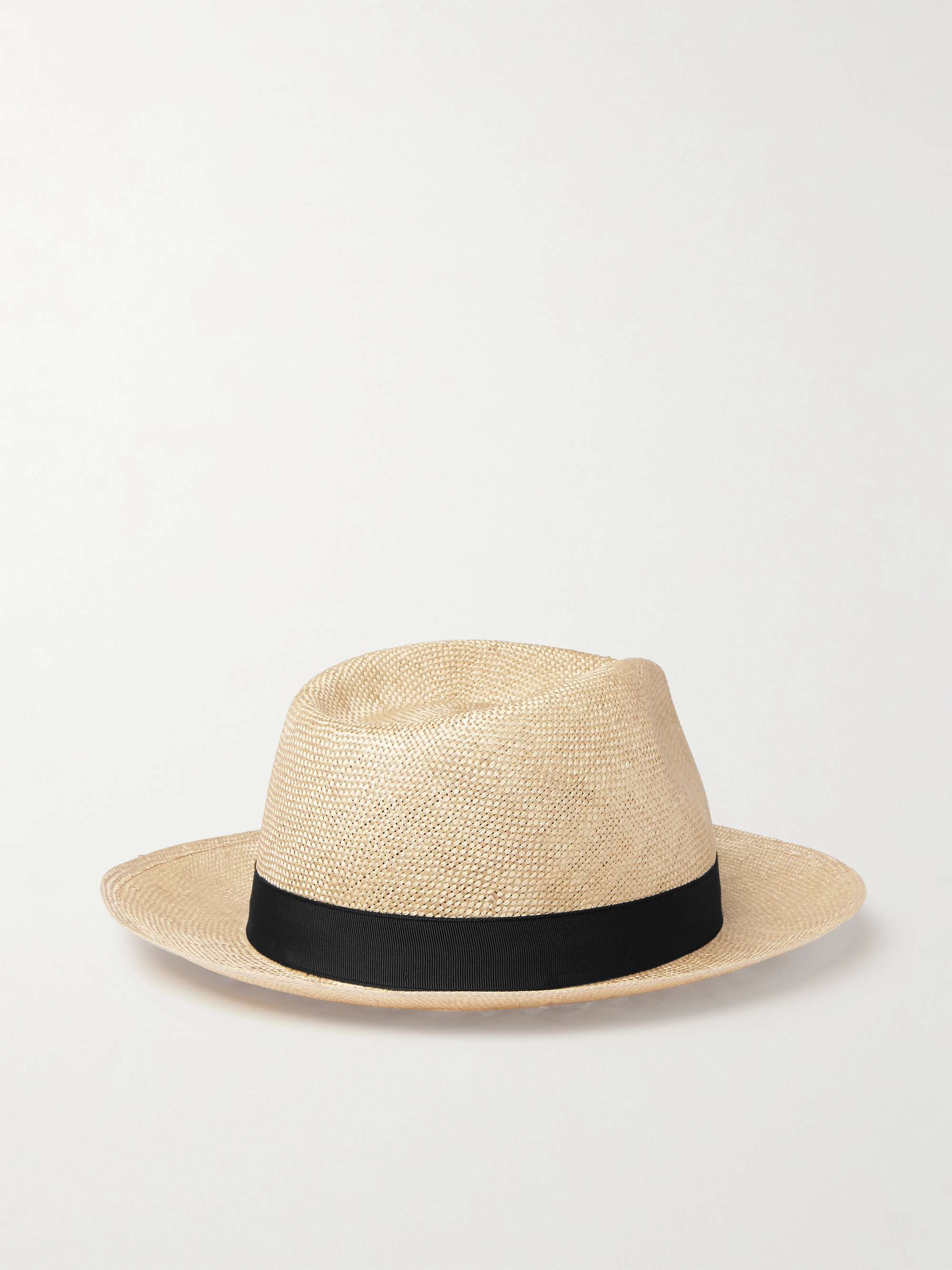 ANDERSON & SHEPPARD Grosgrain-Trimmed Sisal Hat
