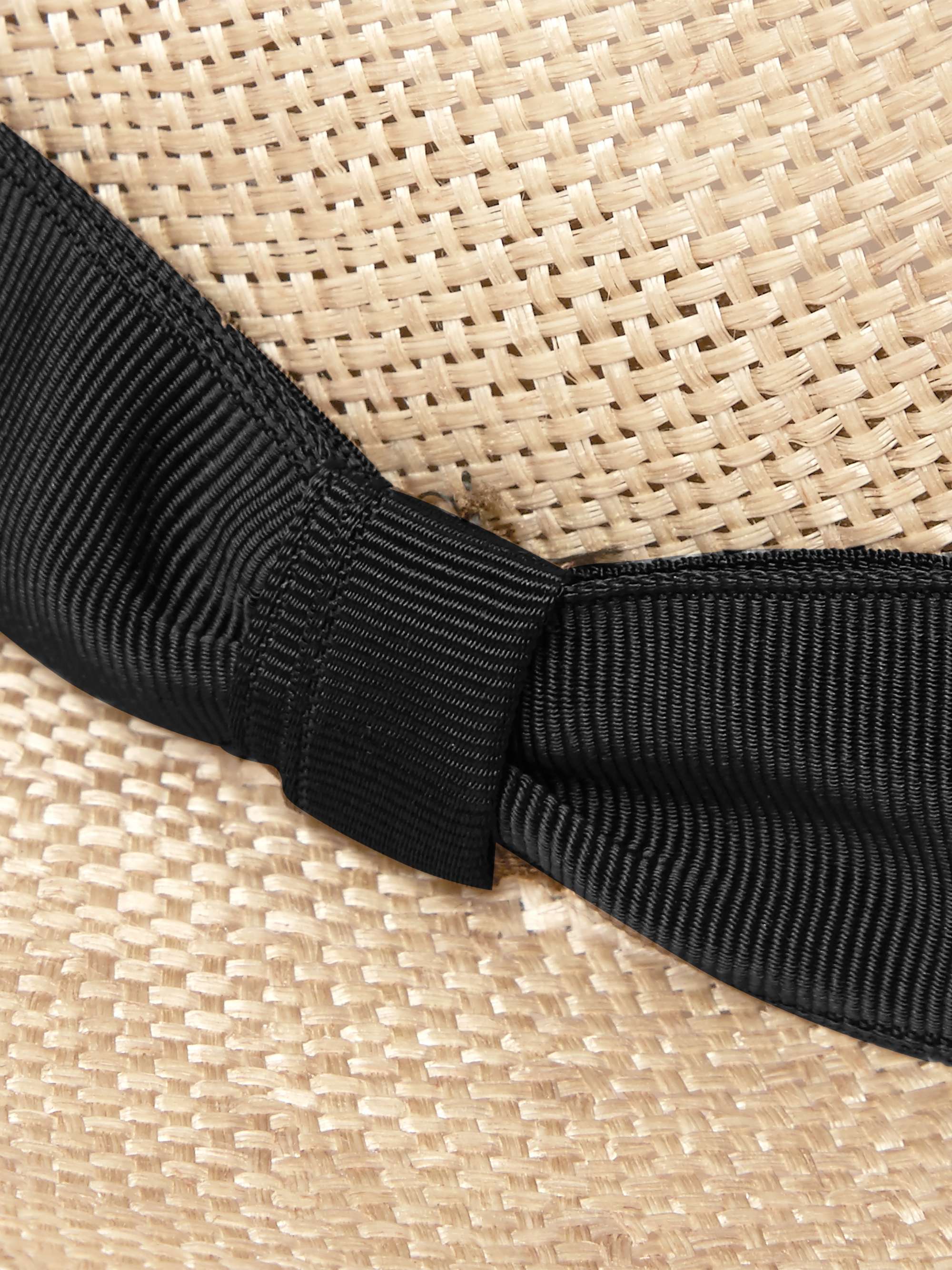 ANDERSON & SHEPPARD Grosgrain-Trimmed Sisal Hat