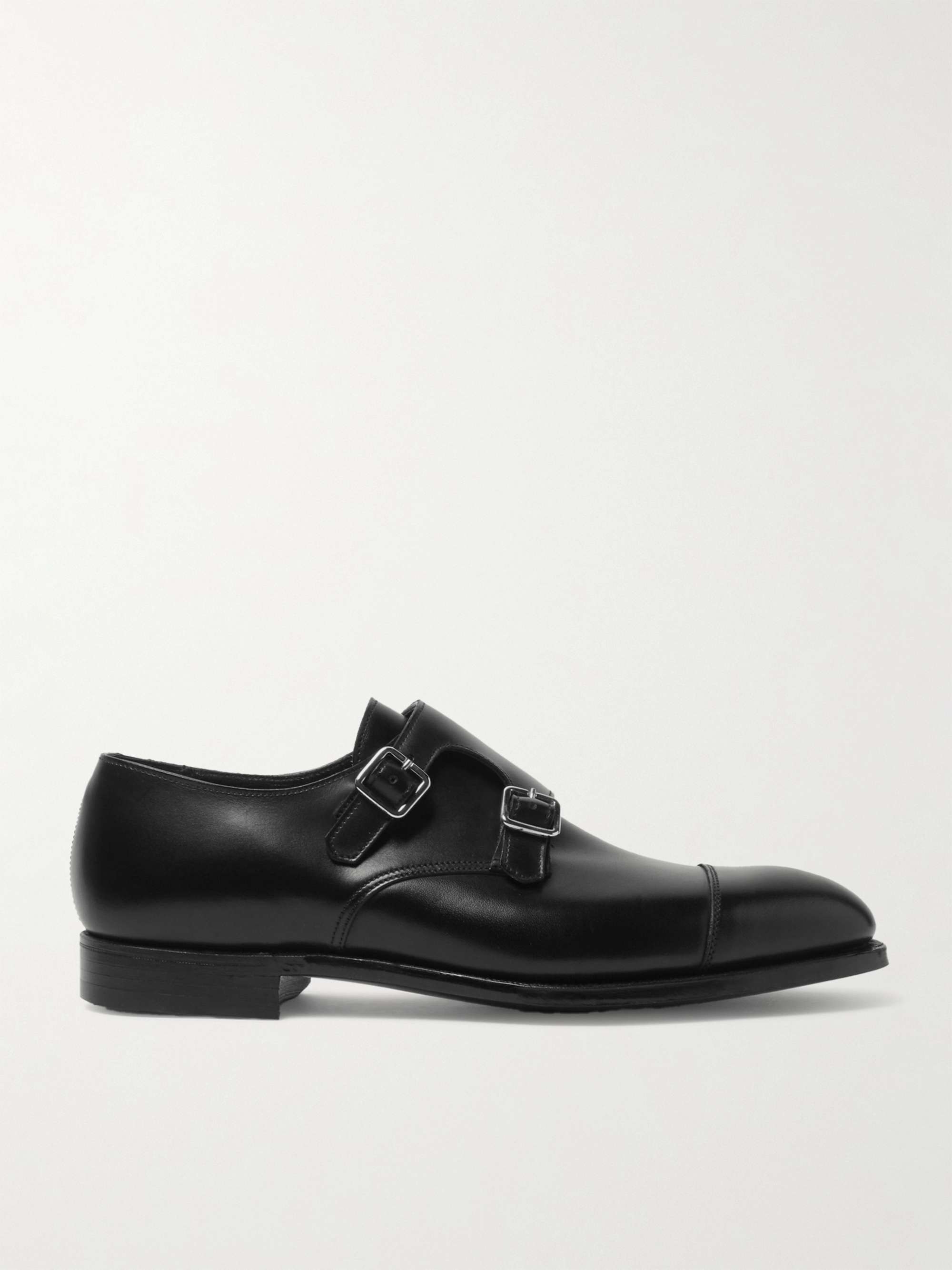 GEORGE CLEVERLEY Thomas Cap-Toe Leather Monk-Strap Shoes for Men | MR ...