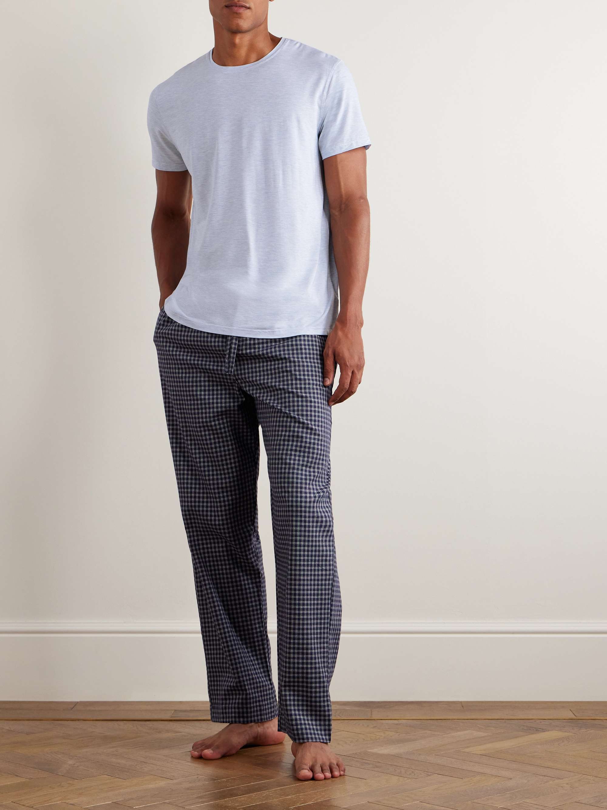 DEREK ROSE Ethan Mélange Stretch-Micro Modal Jersey T-Shirt