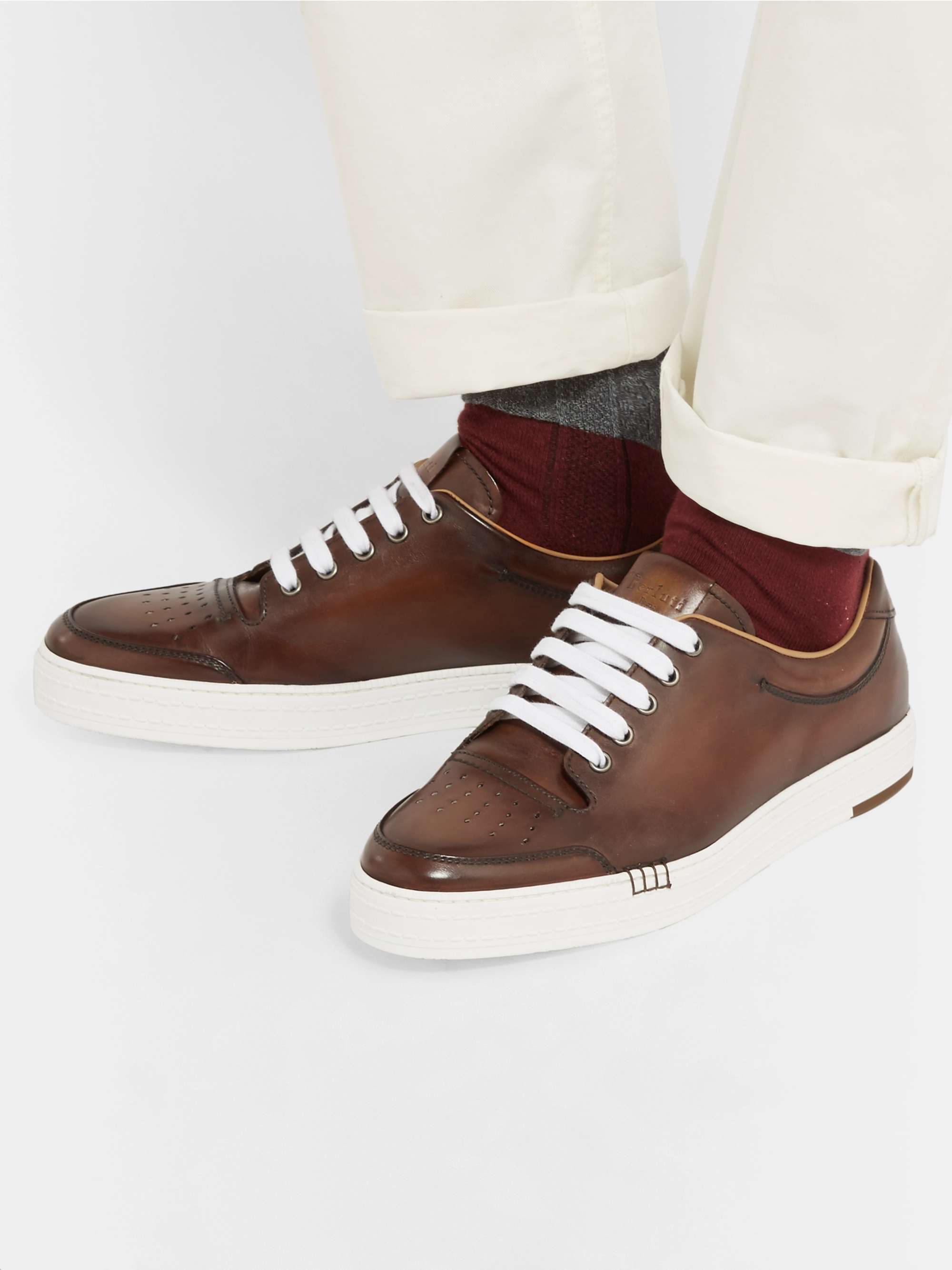 BERLUTI Playtime Leather Sneakers | MR PORTER