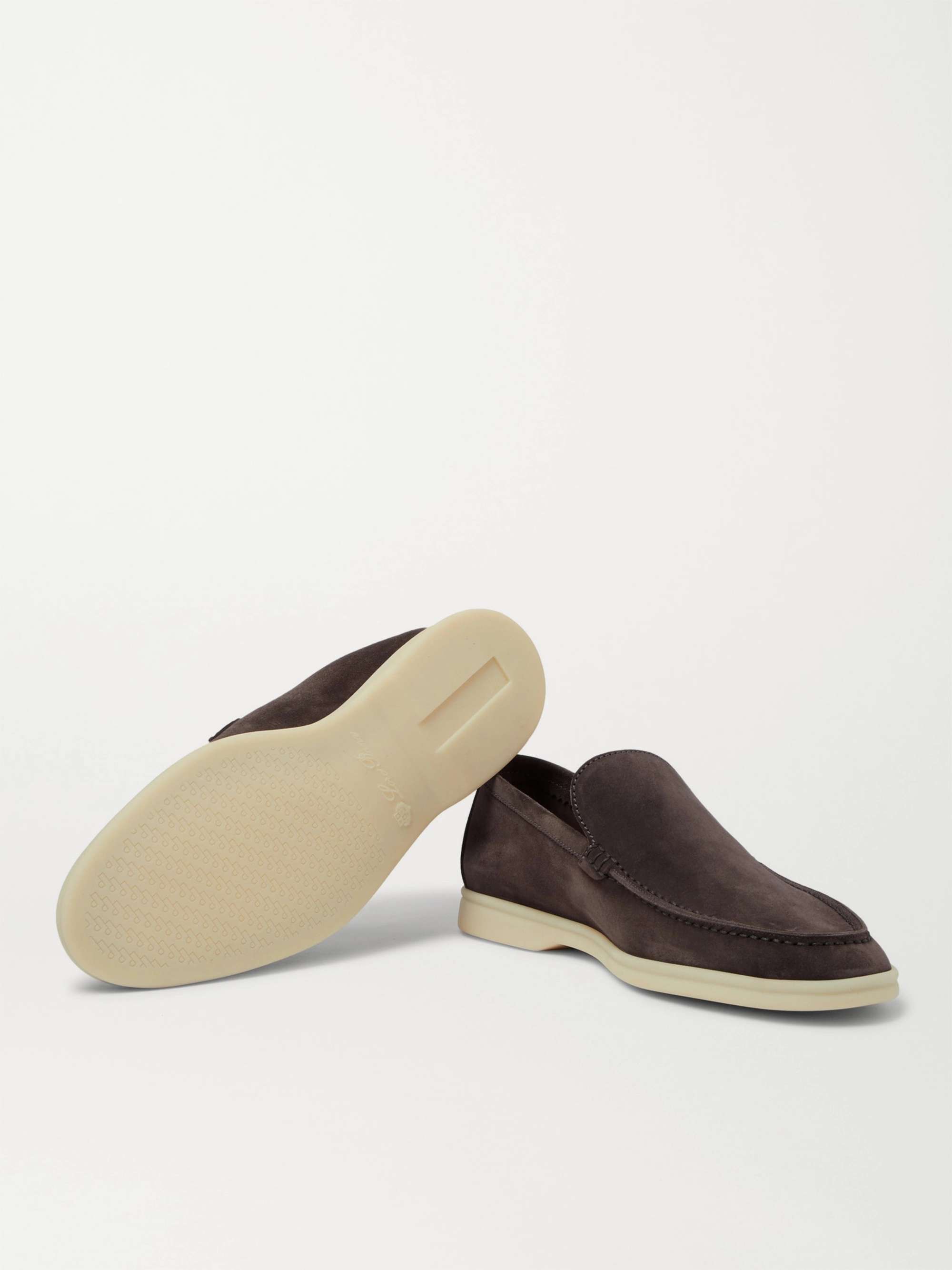 LORO PIANA Summer Walk Suede Loafers