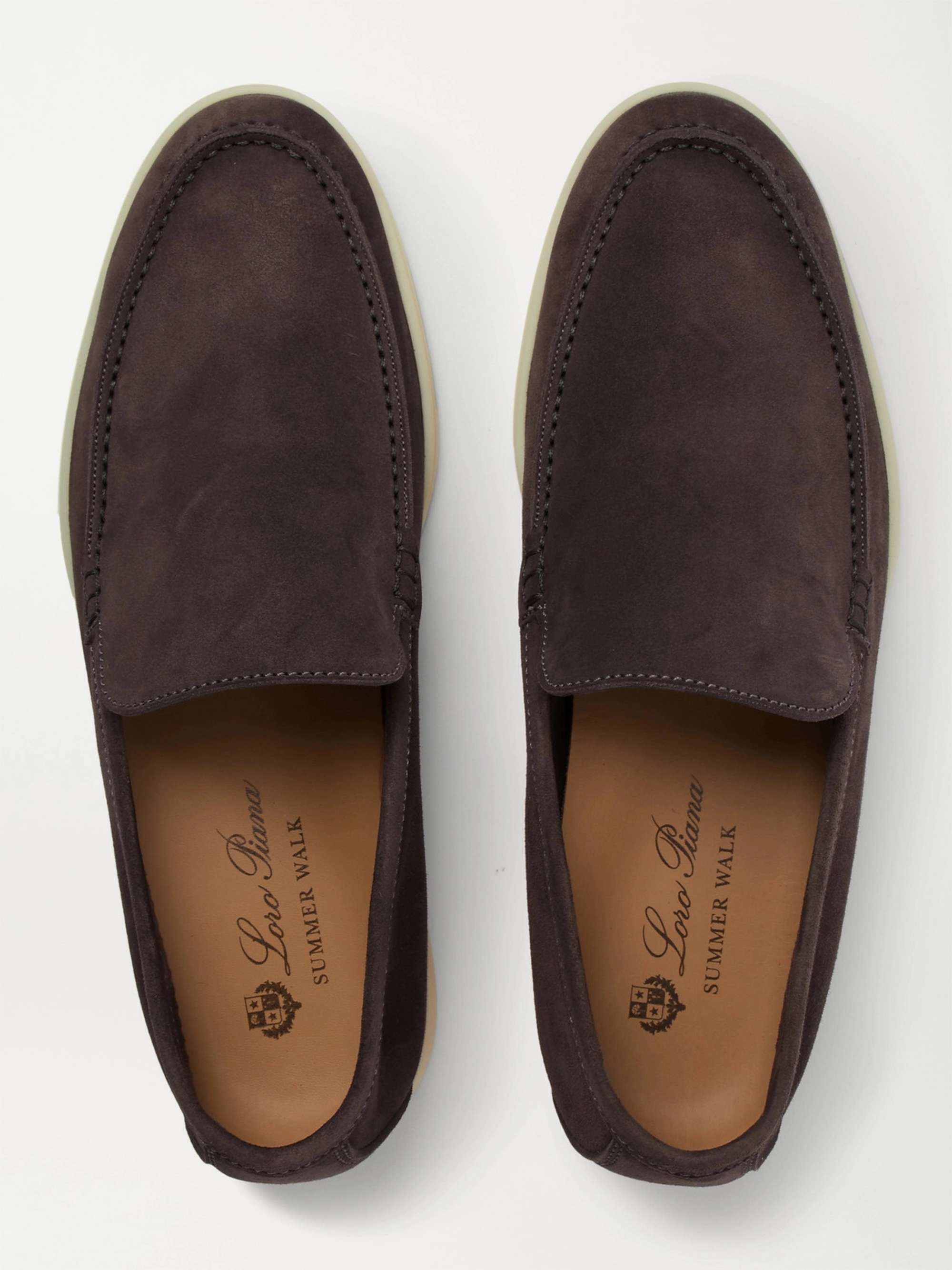 LORO PIANA Summer Walk Suede Loafers
