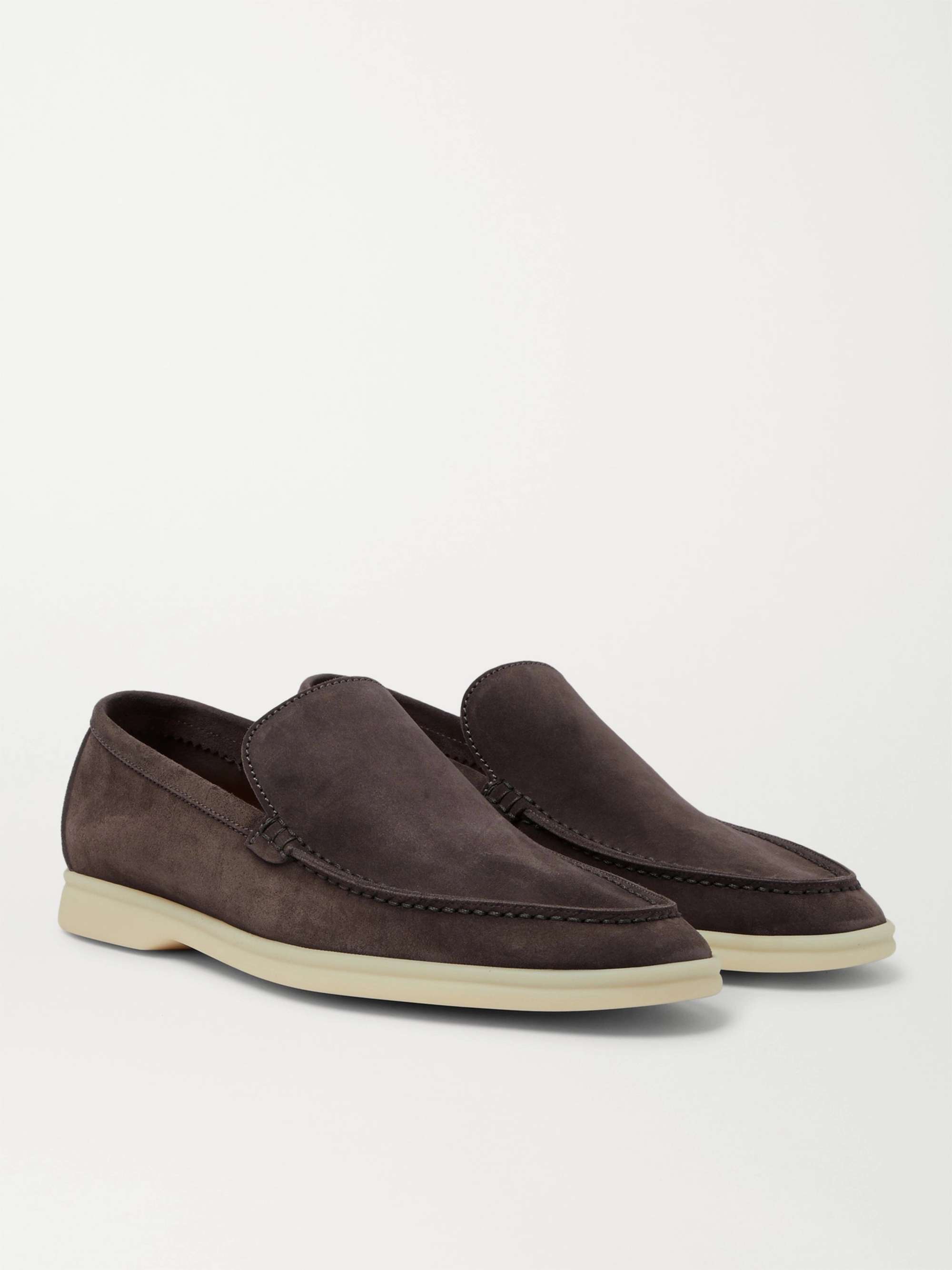 LORO PIANA Summer Walk Suede Loafers