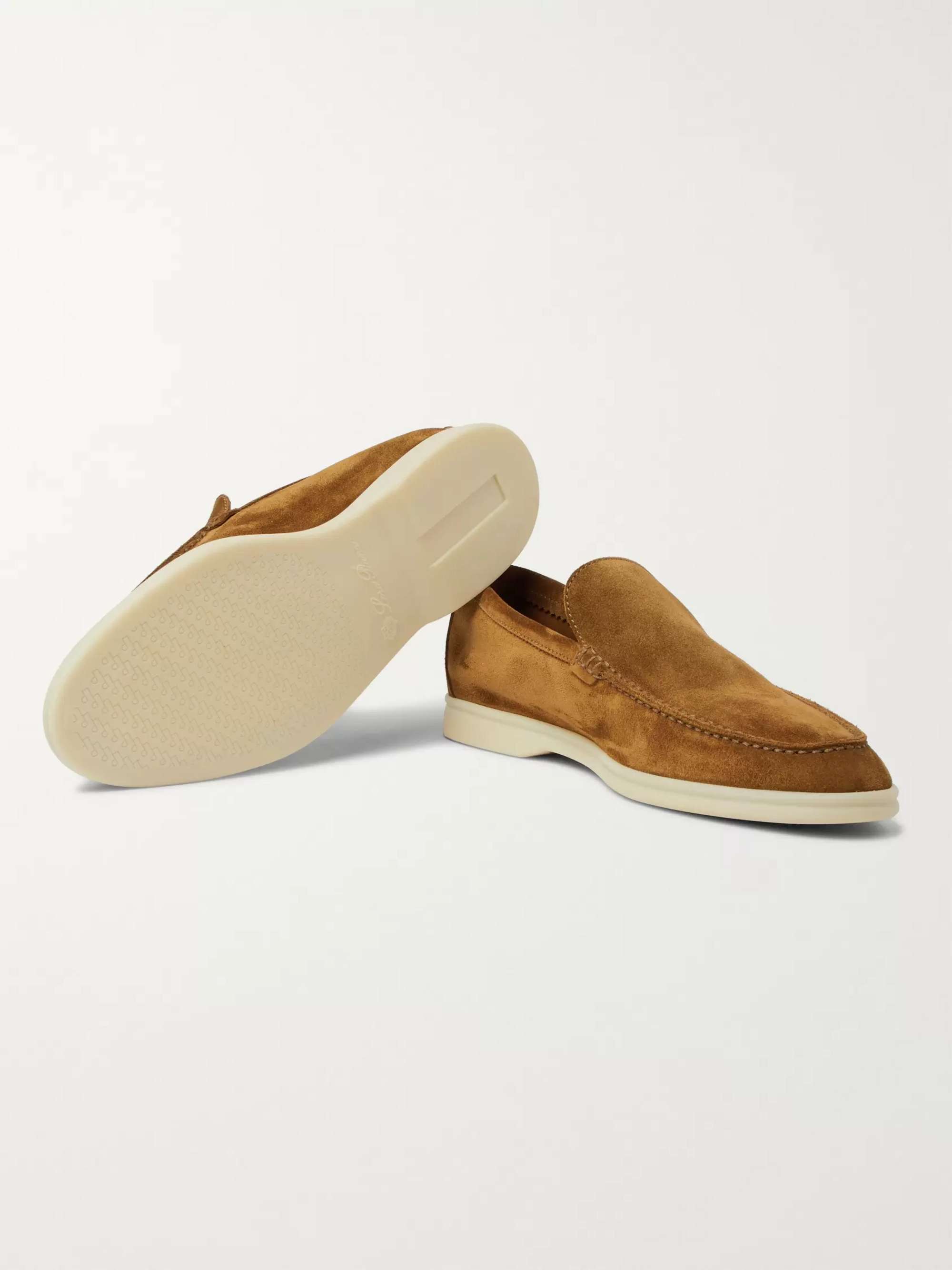 LORO PIANA Summer Walk Suede Loafers