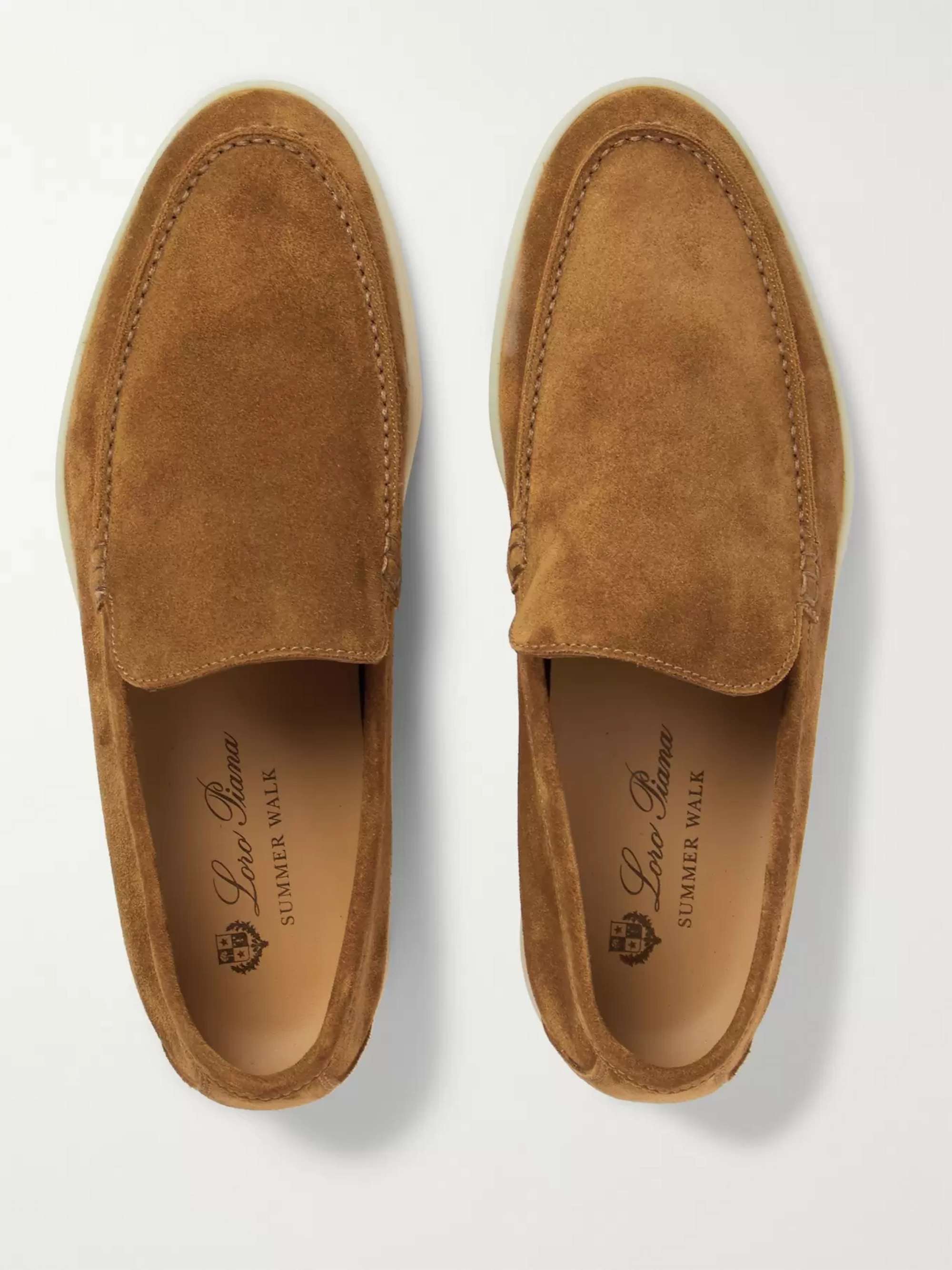 LORO PIANA Summer Walk Suede Loafers