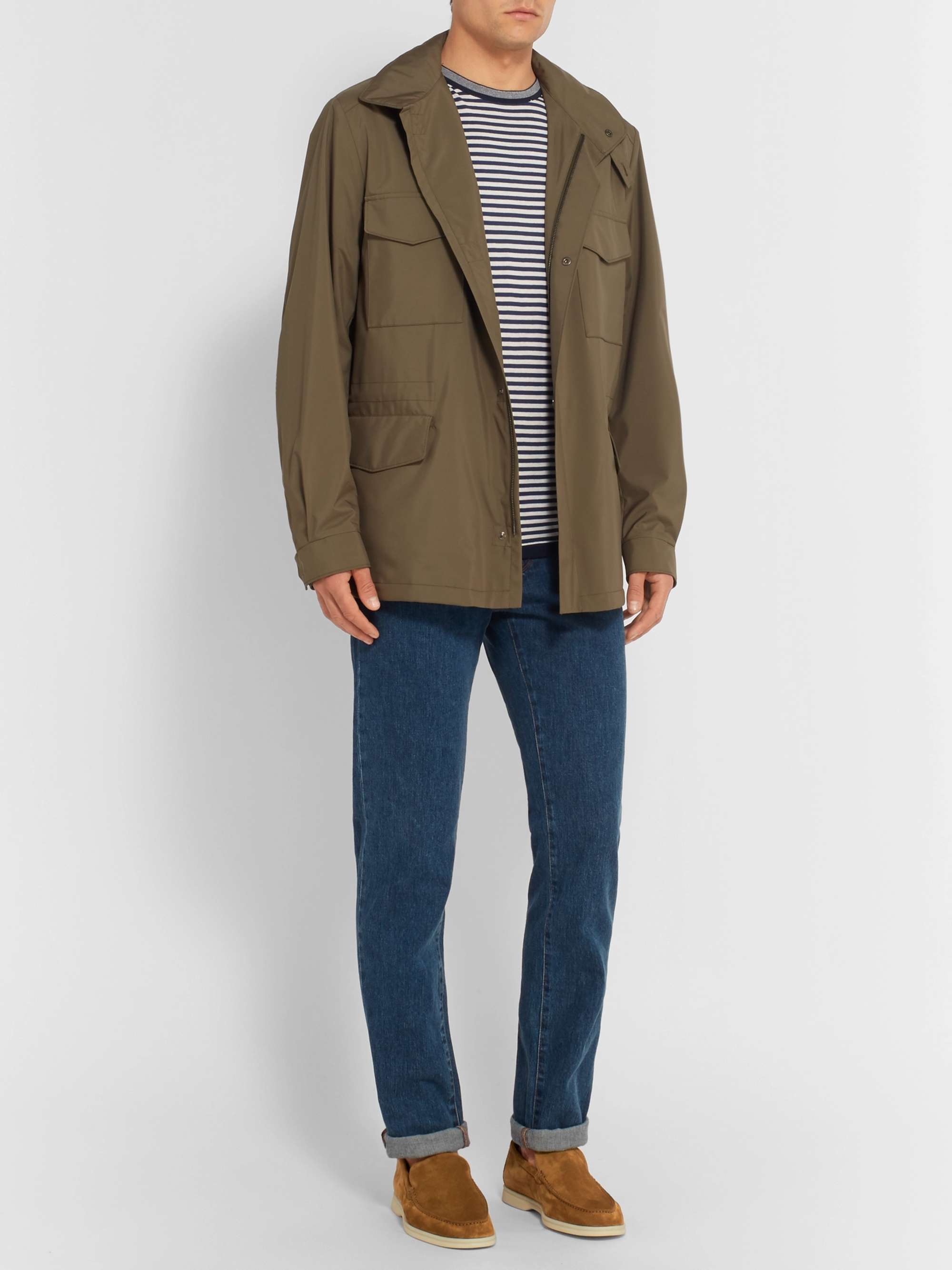 LORO PIANA Summer Walk Suede Loafers