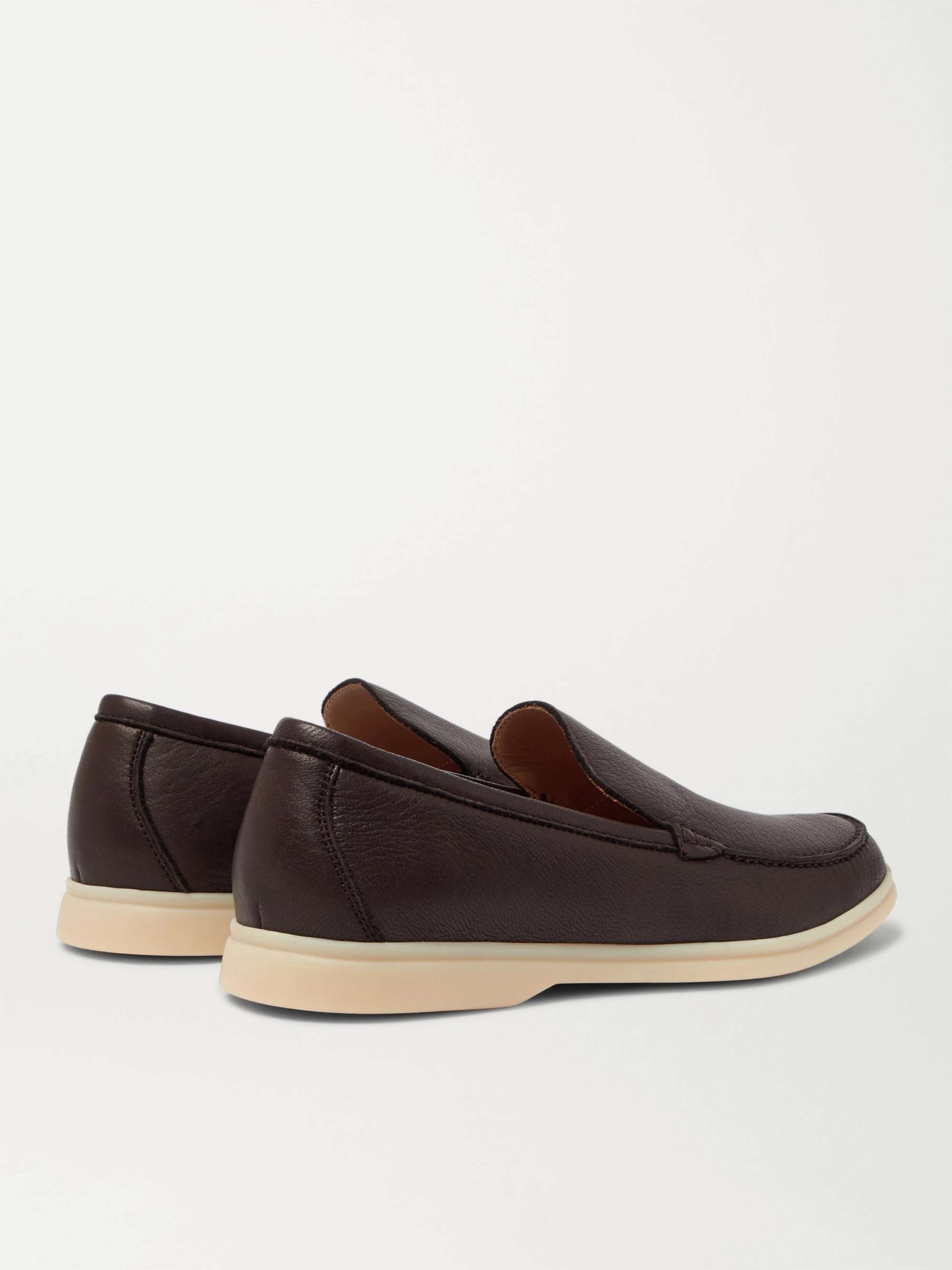 LORO PIANA Summer Walk Full-Grain Leather Loafers