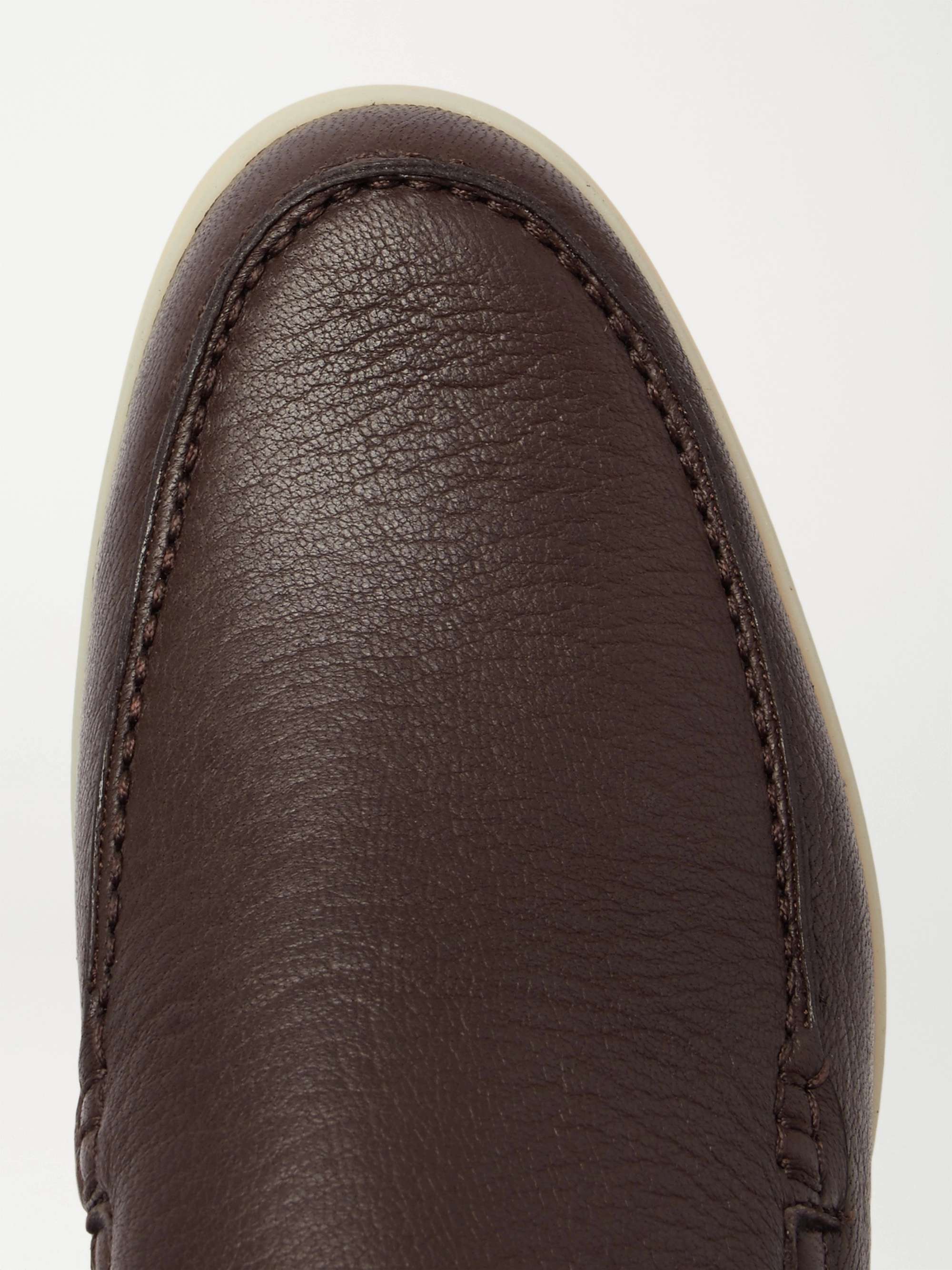 LORO PIANA Summer Walk Full-Grain Leather Loafers