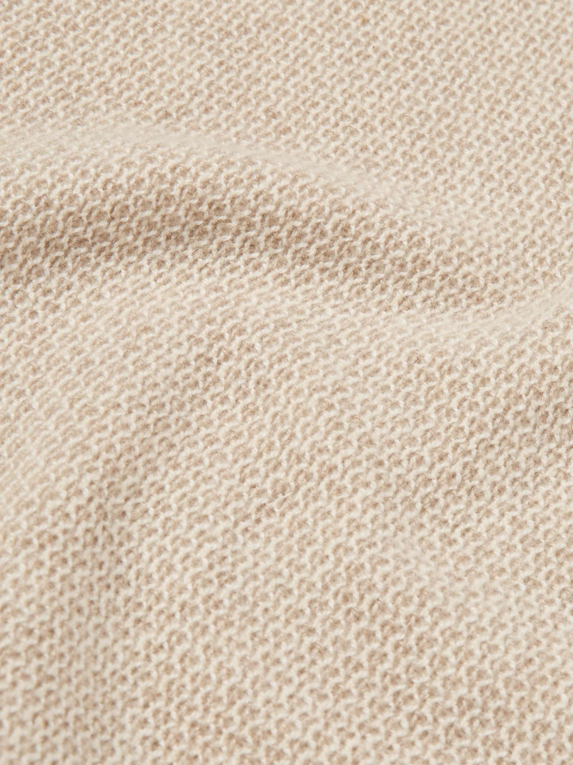 LORO PIANA Slim-Fit Waffle-Knit Baby Cashmere Sweater