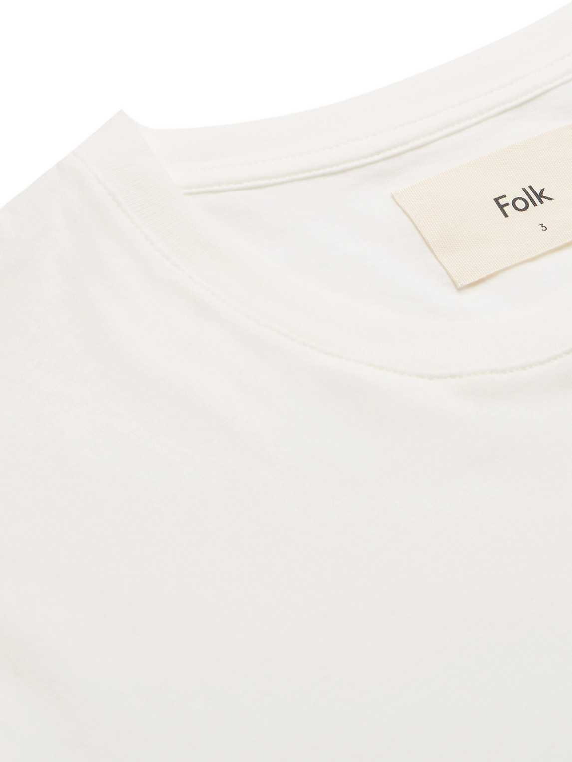 Shop Folk Assembly Cotton-jersey T-shirt In White