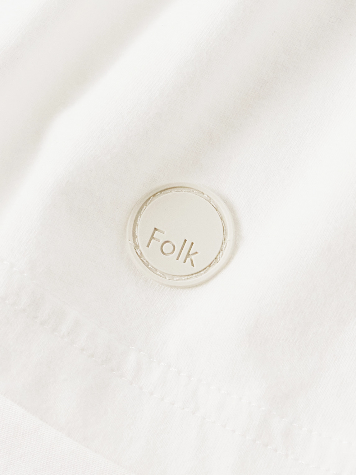 Shop Folk Assembly Cotton-jersey T-shirt In White