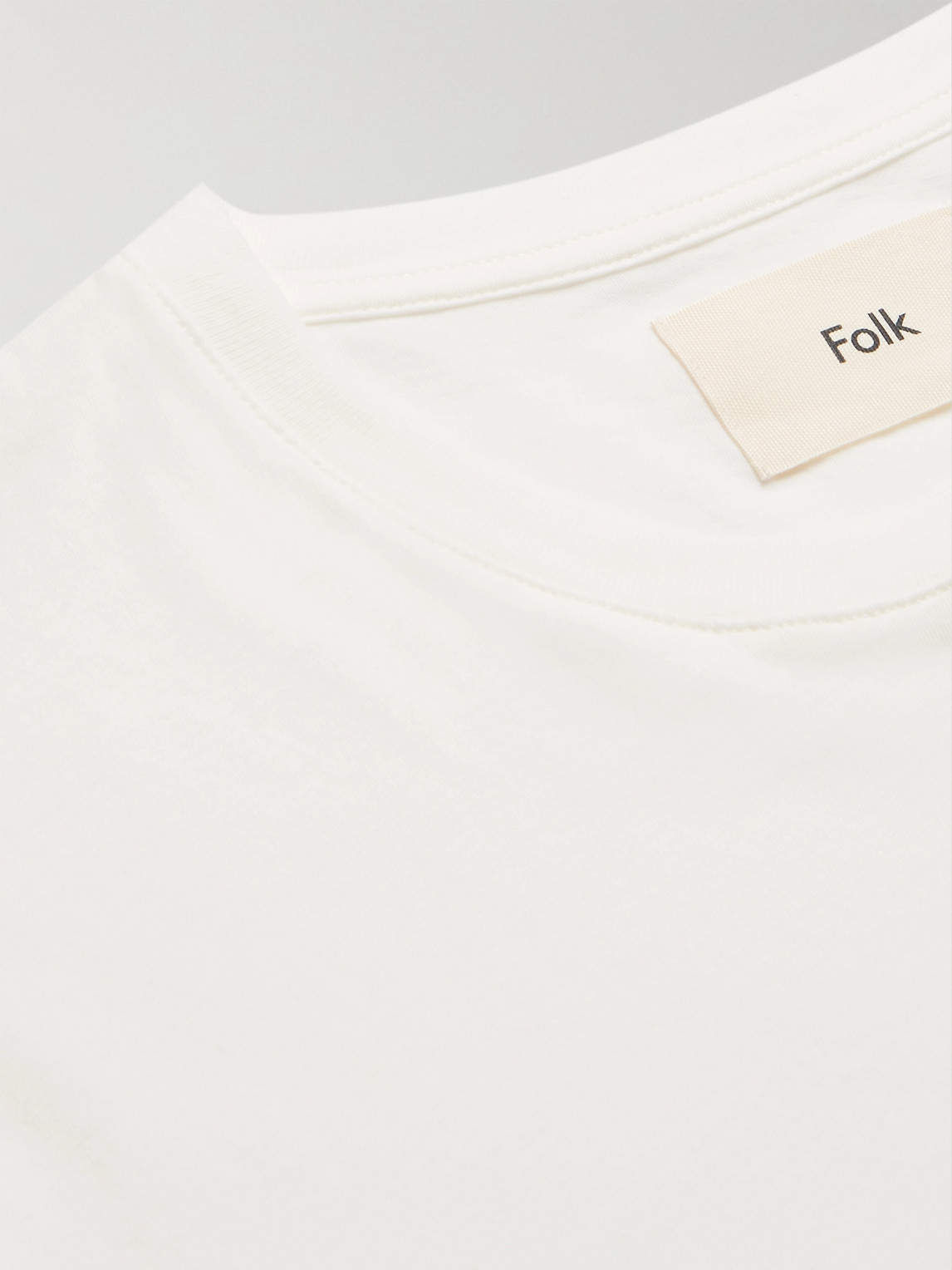 Shop Folk Assembly Cotton-jersey T-shirt In White