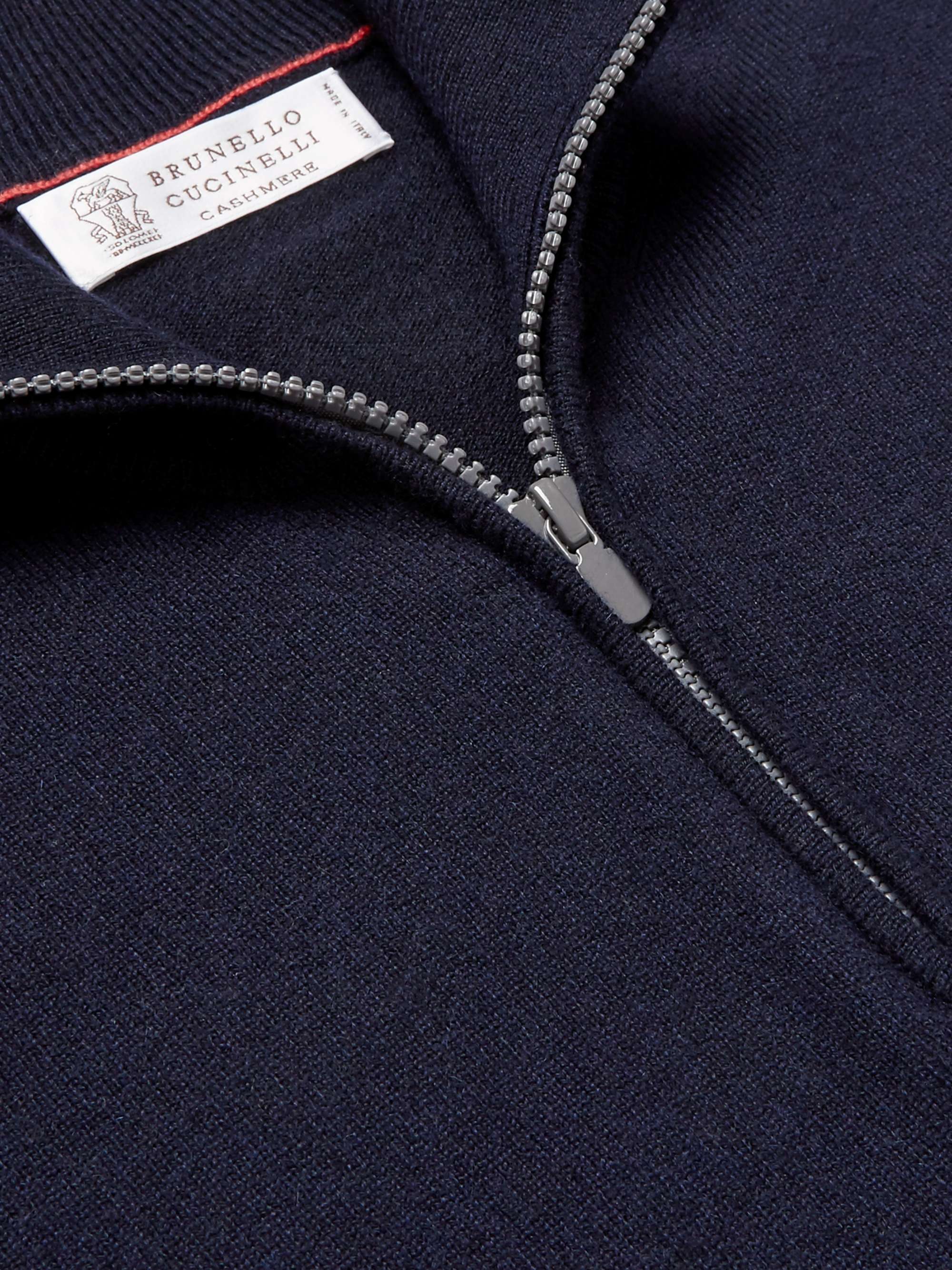 BRUNELLO CUCINELLI Cashmere Half-Zip Sweater