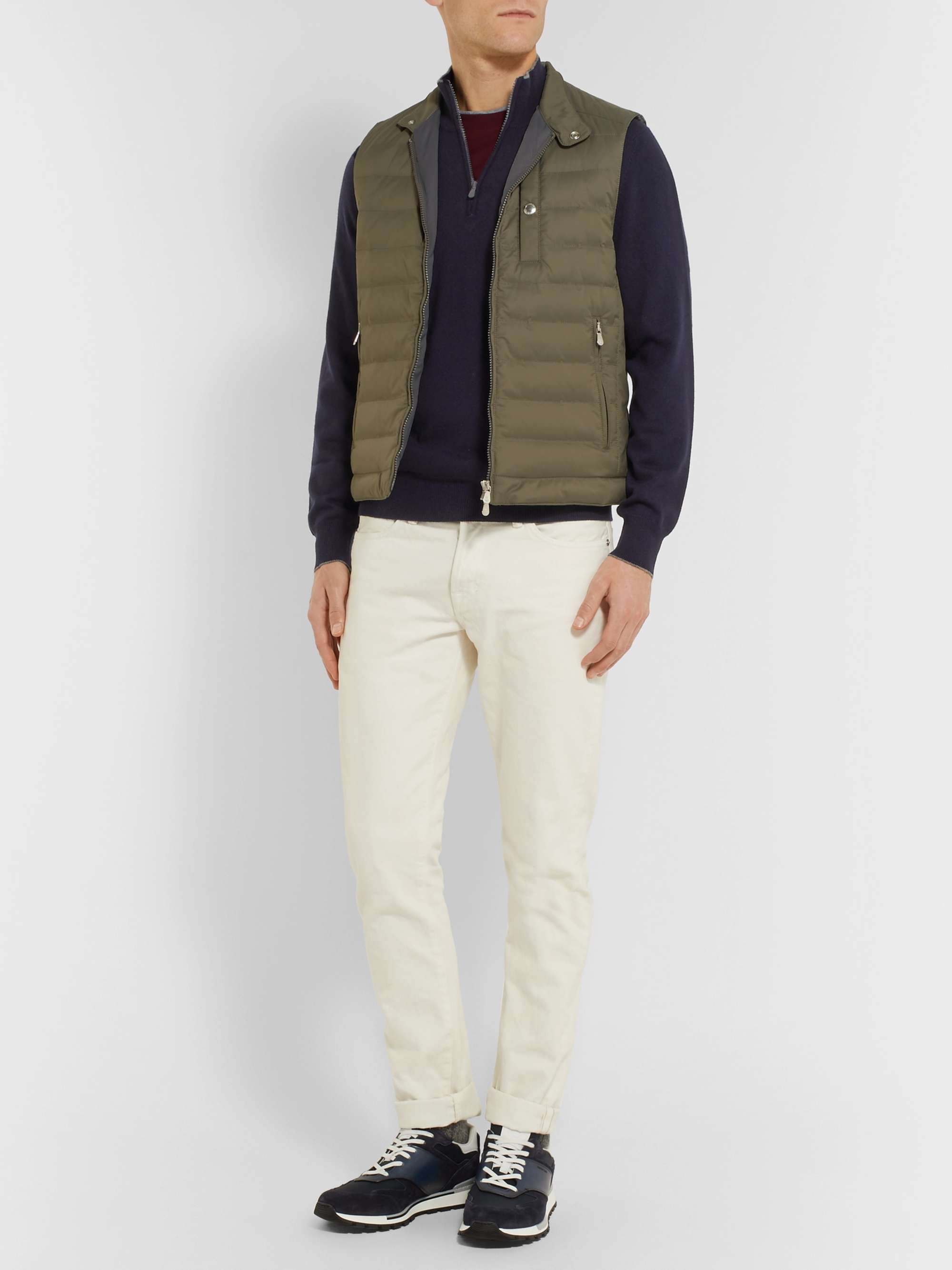 BRUNELLO CUCINELLI Cashmere Half-Zip Sweater
