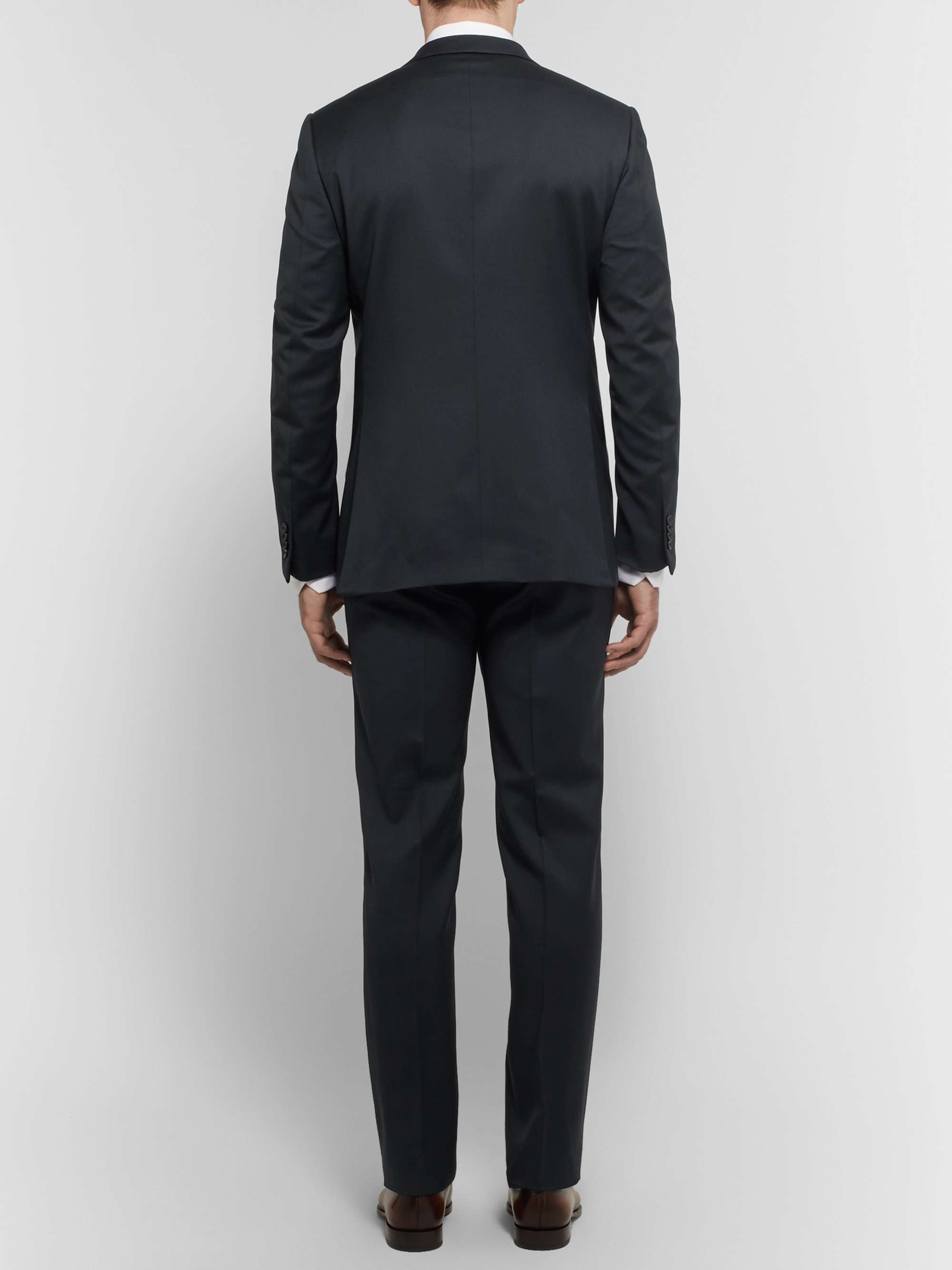 ZEGNA Midnight-Blue Slim-Fit Wool-Twill Suit